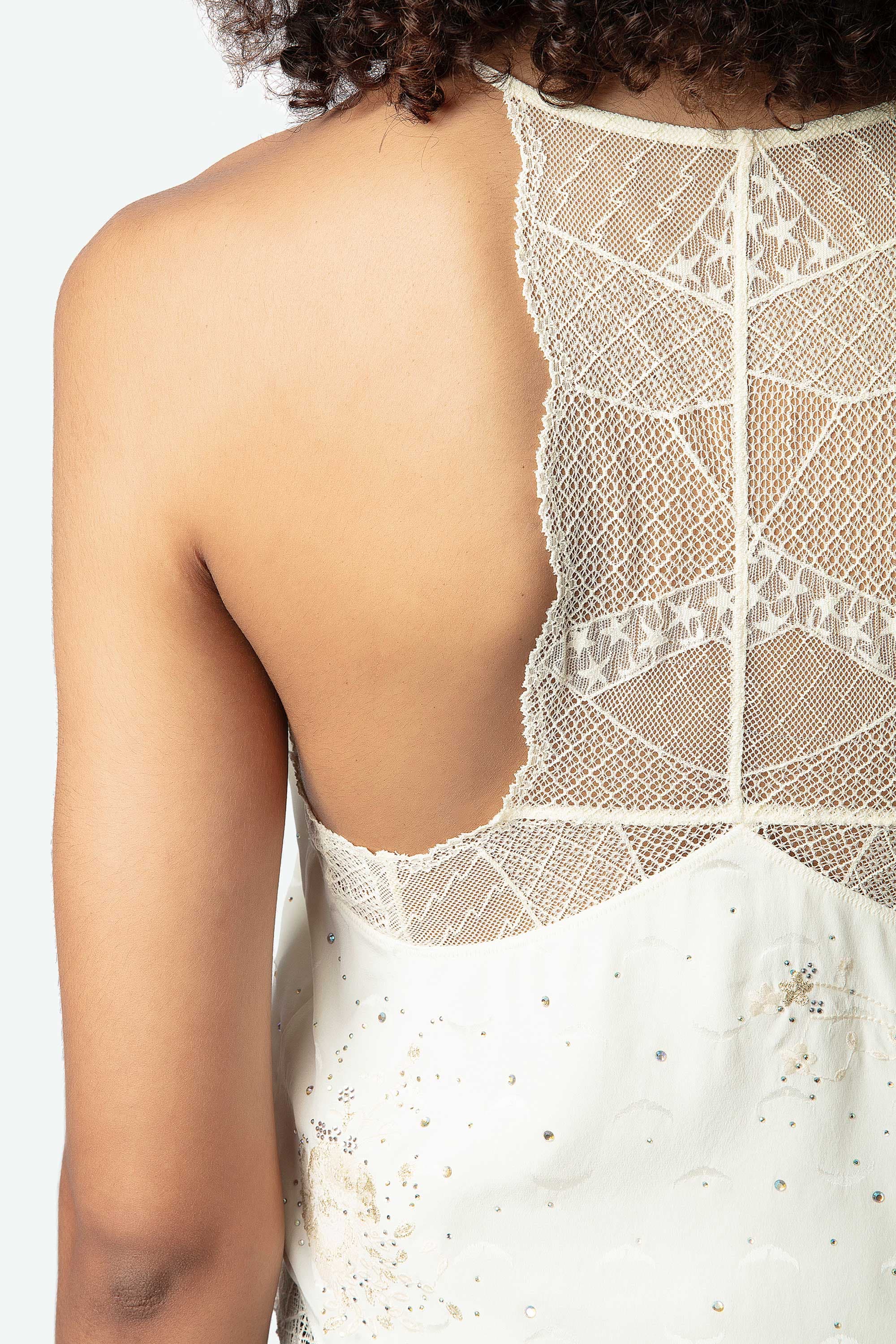 Claudy Strass Silk Camisole