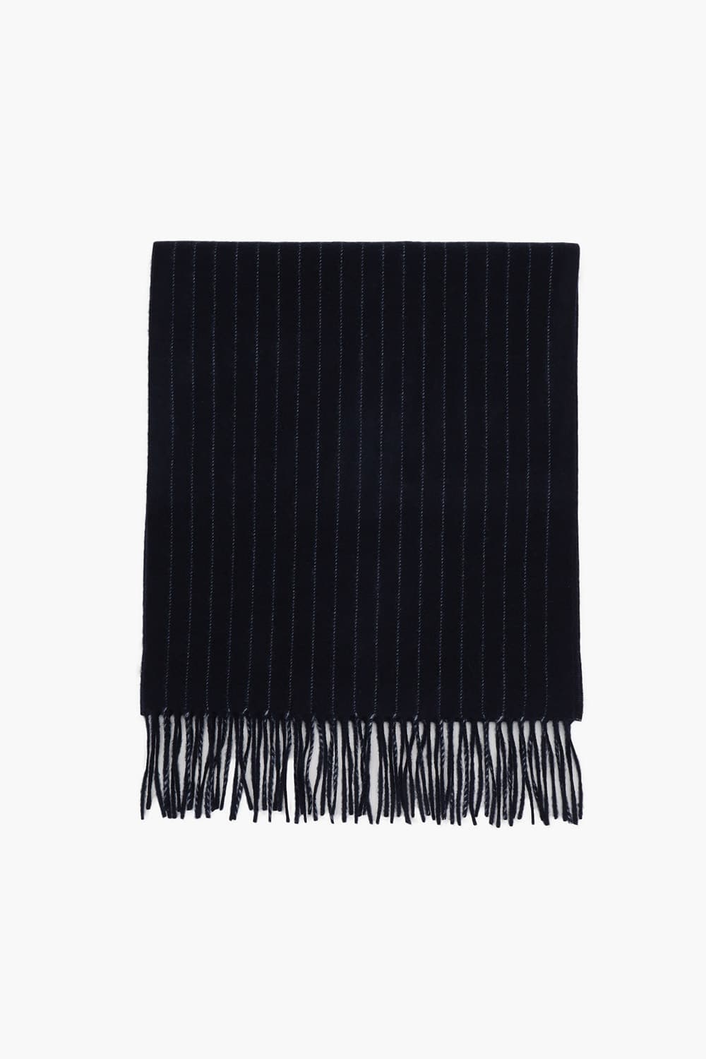 울 스프라이트 프린지 다크네이비 머플러