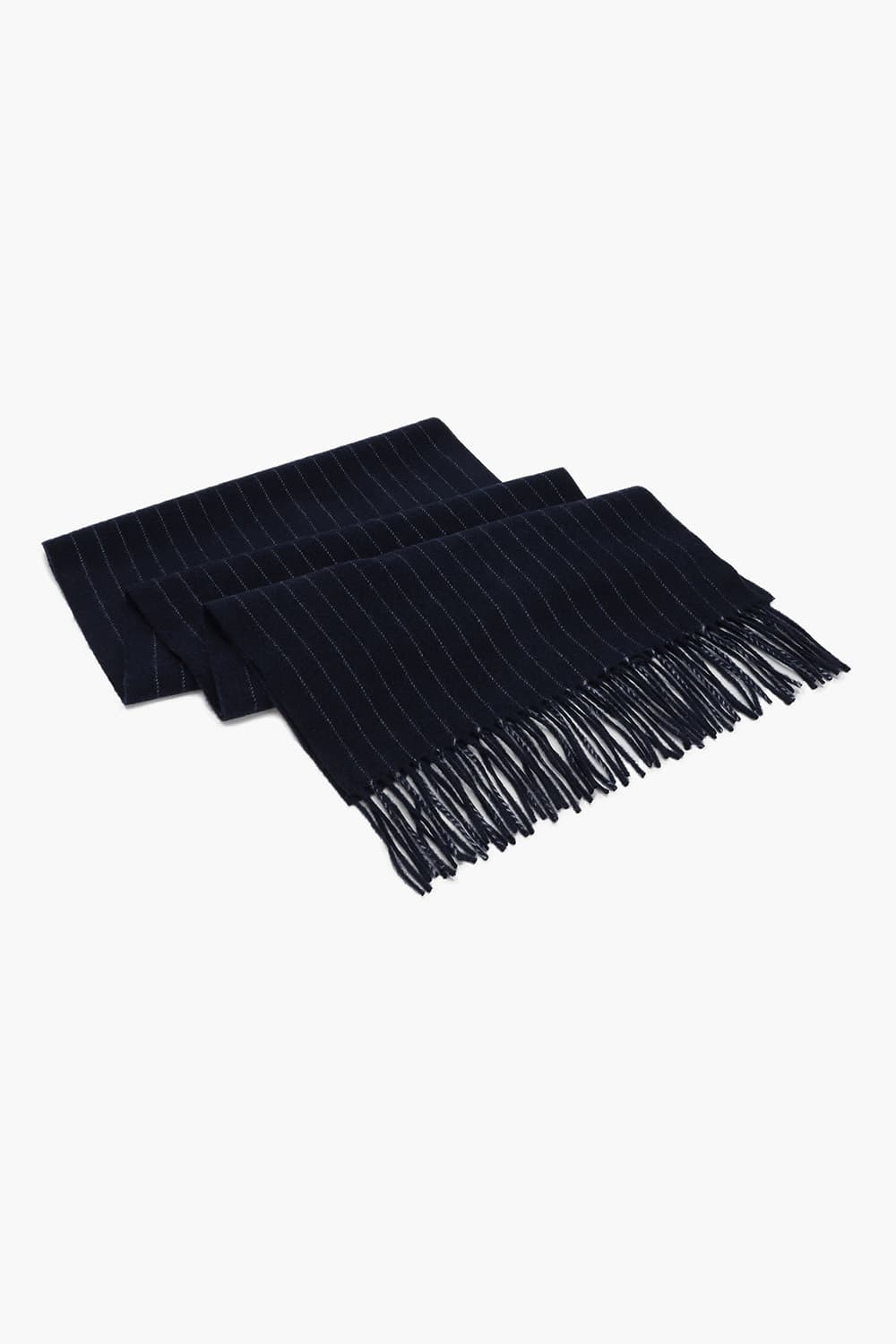 울 스프라이트 프린지 다크네이비 머플러