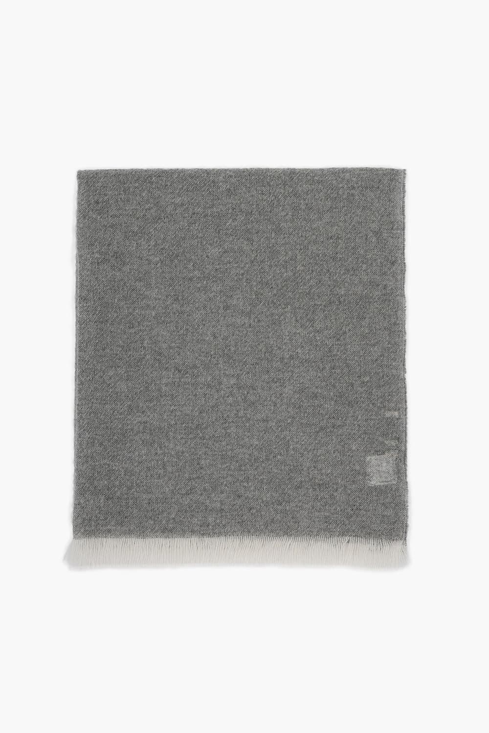 캐시미어 스몰 프린지 그레이 머플러
