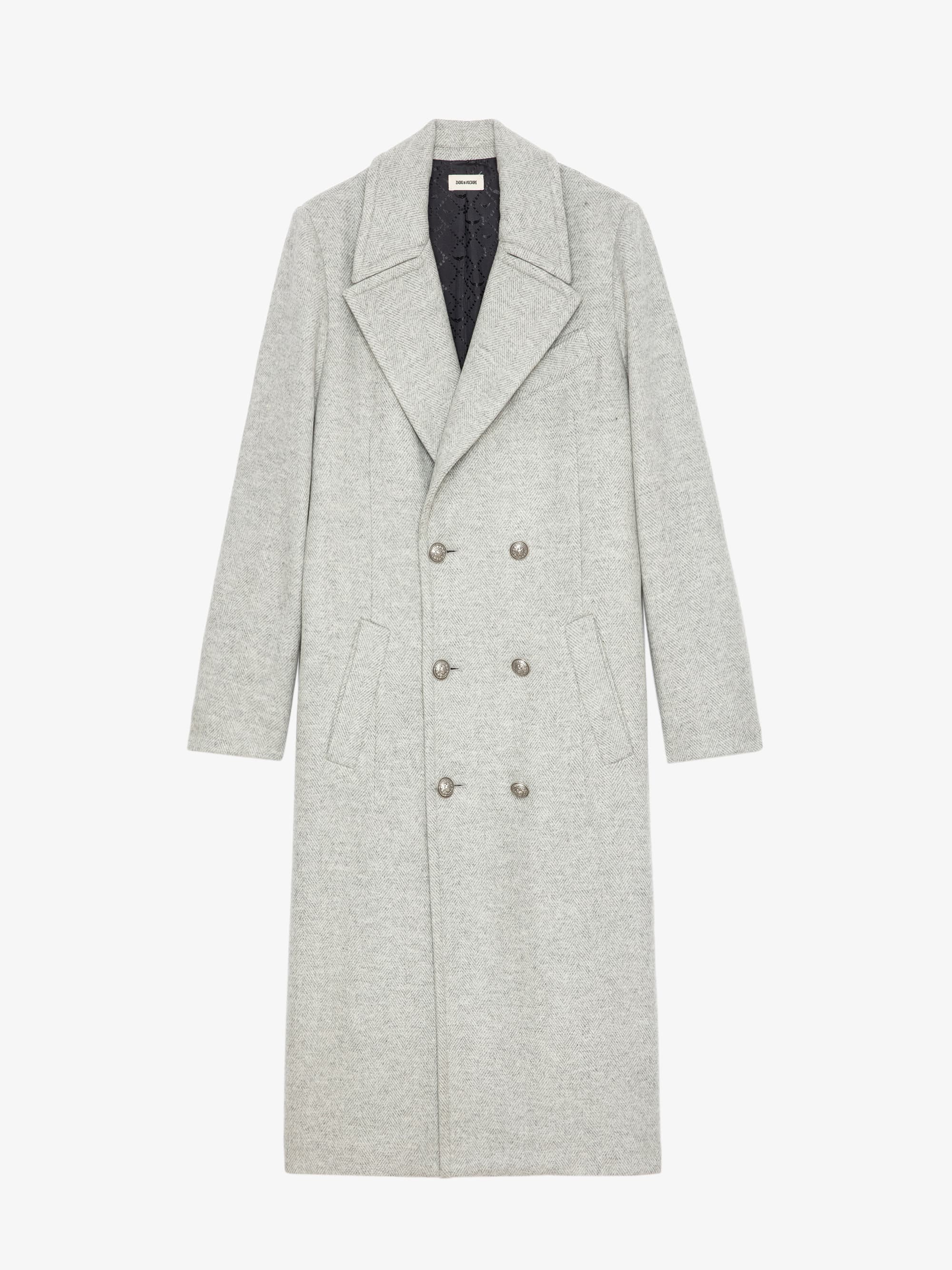 Mulan Chevron Wool Coat