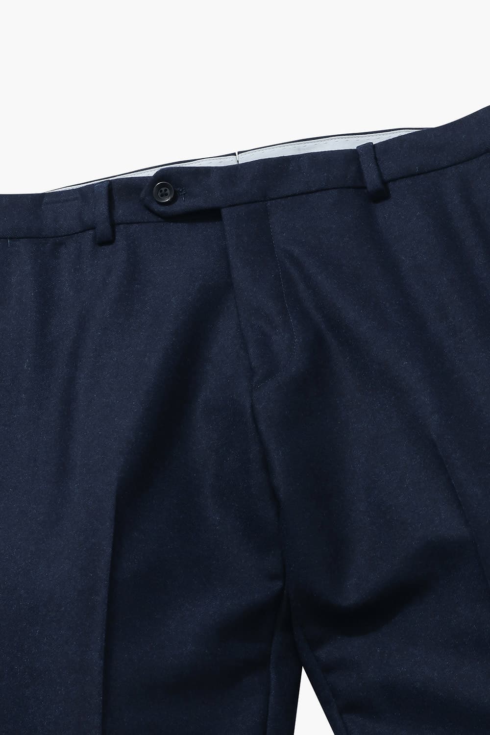 울 테이퍼드 다크네이비 팬츠