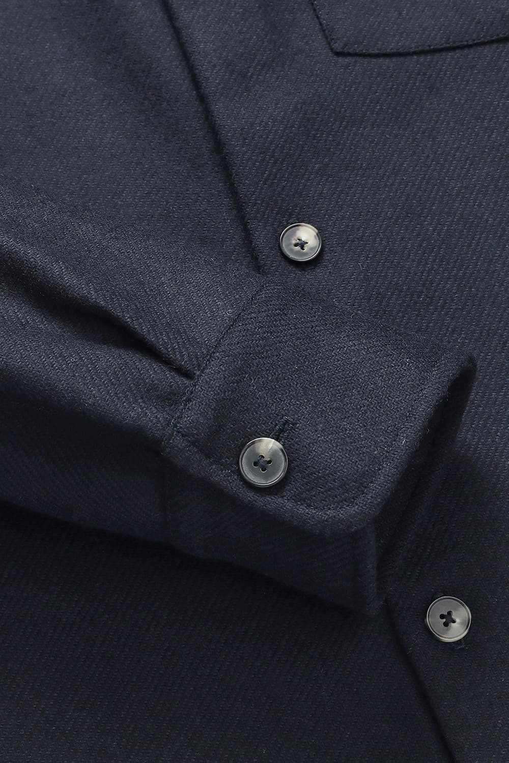 울 포켓 오버사이즈 셔츠 SC0502NAVY