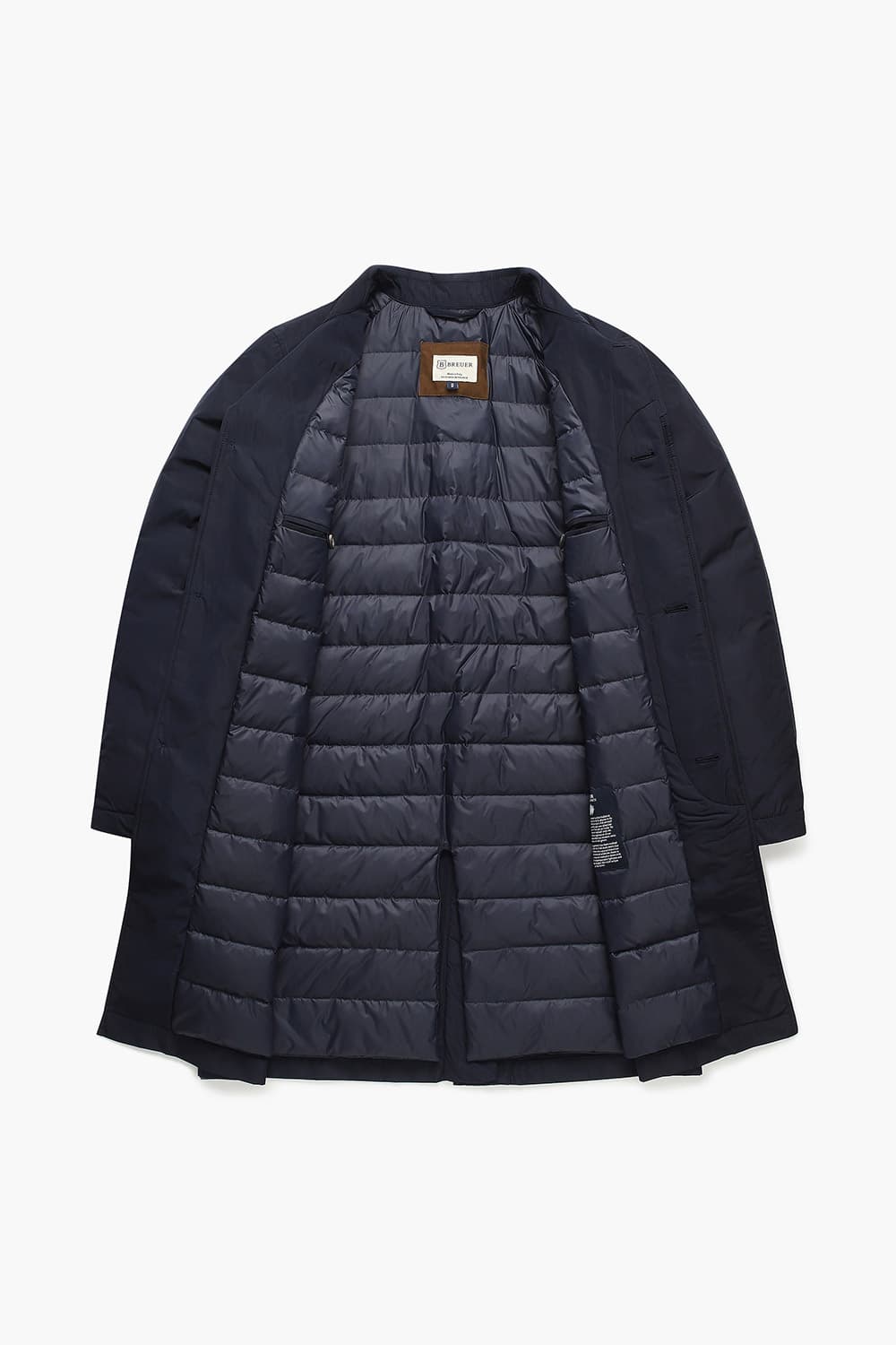 구스 다운 롱 다크네이비 다운 점퍼