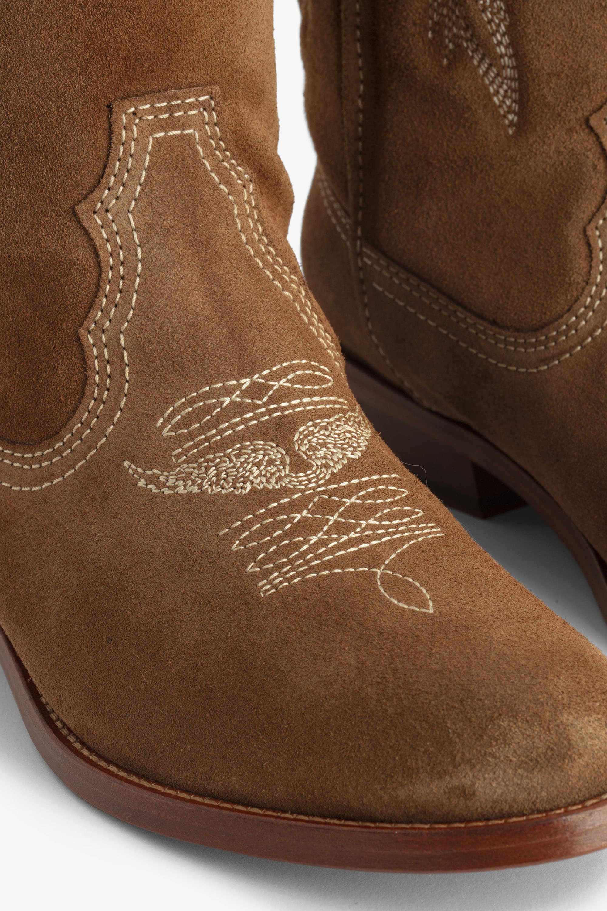 Tex Western Suede Boots