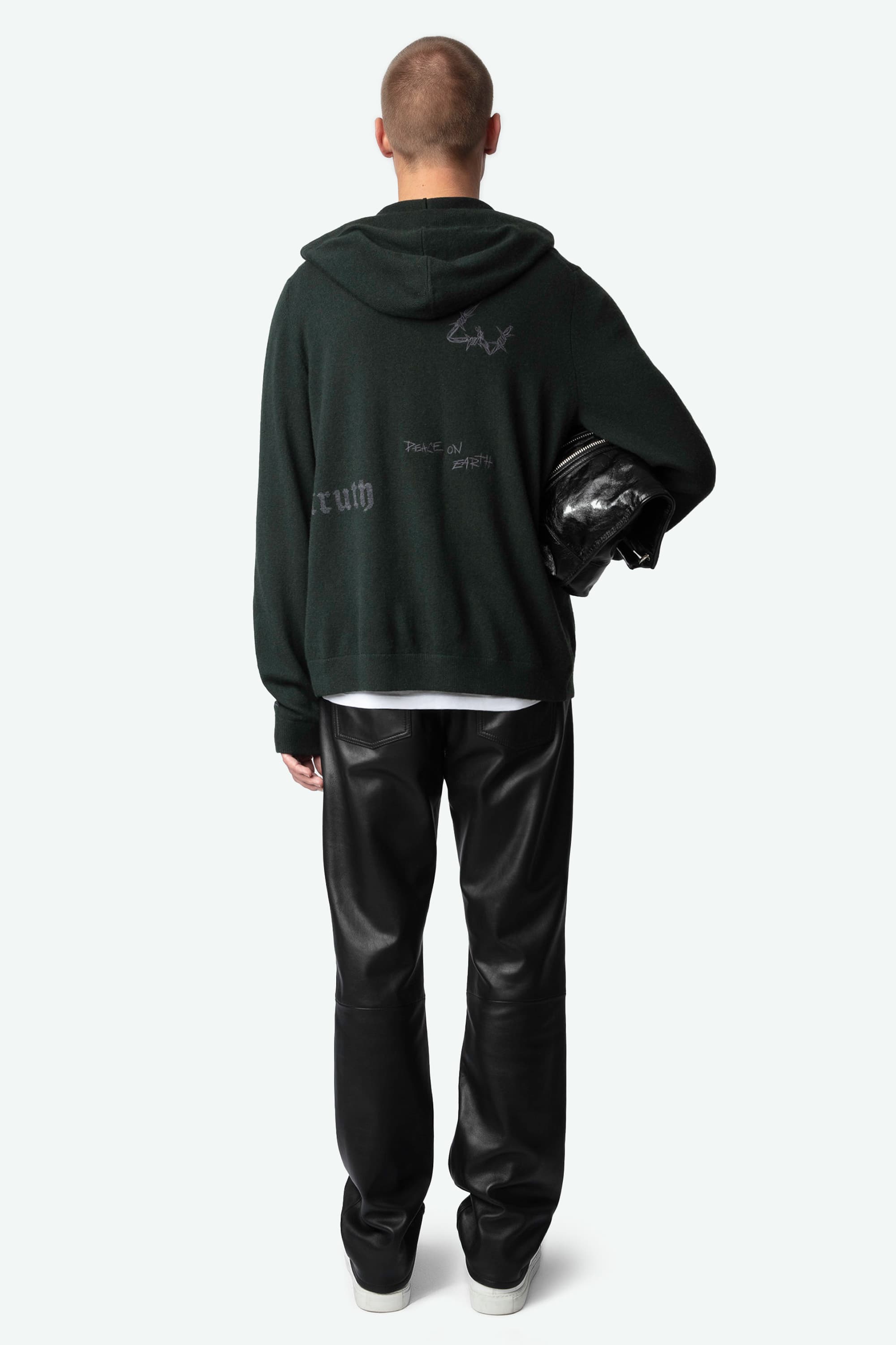 Clash Wool Zip-up Cardigan