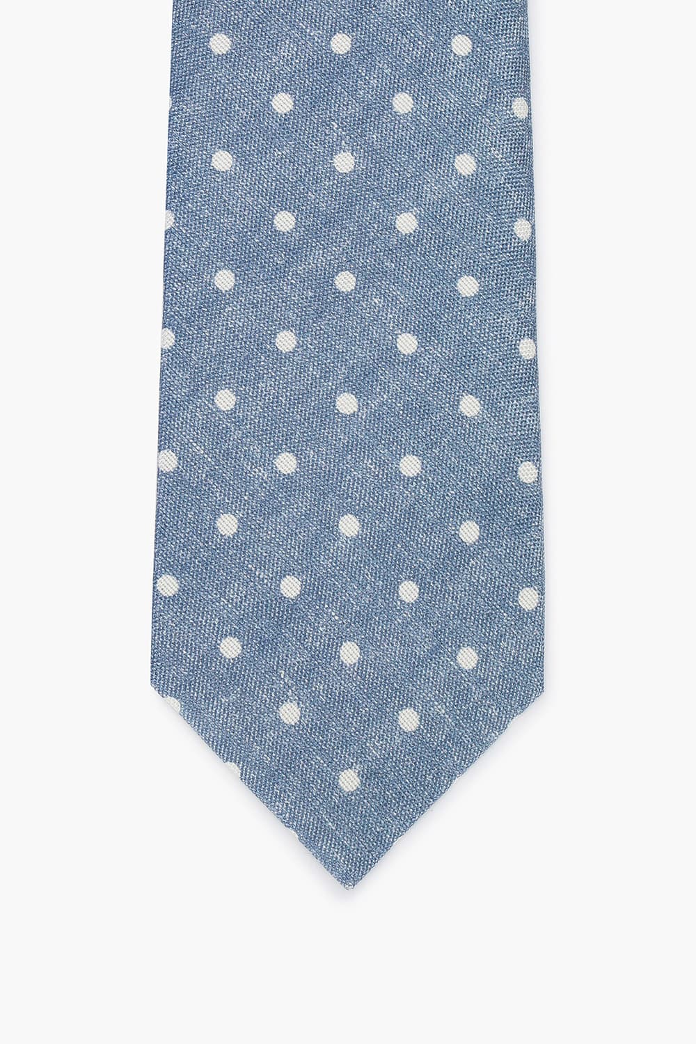 실크 도트 패턴 넥타이