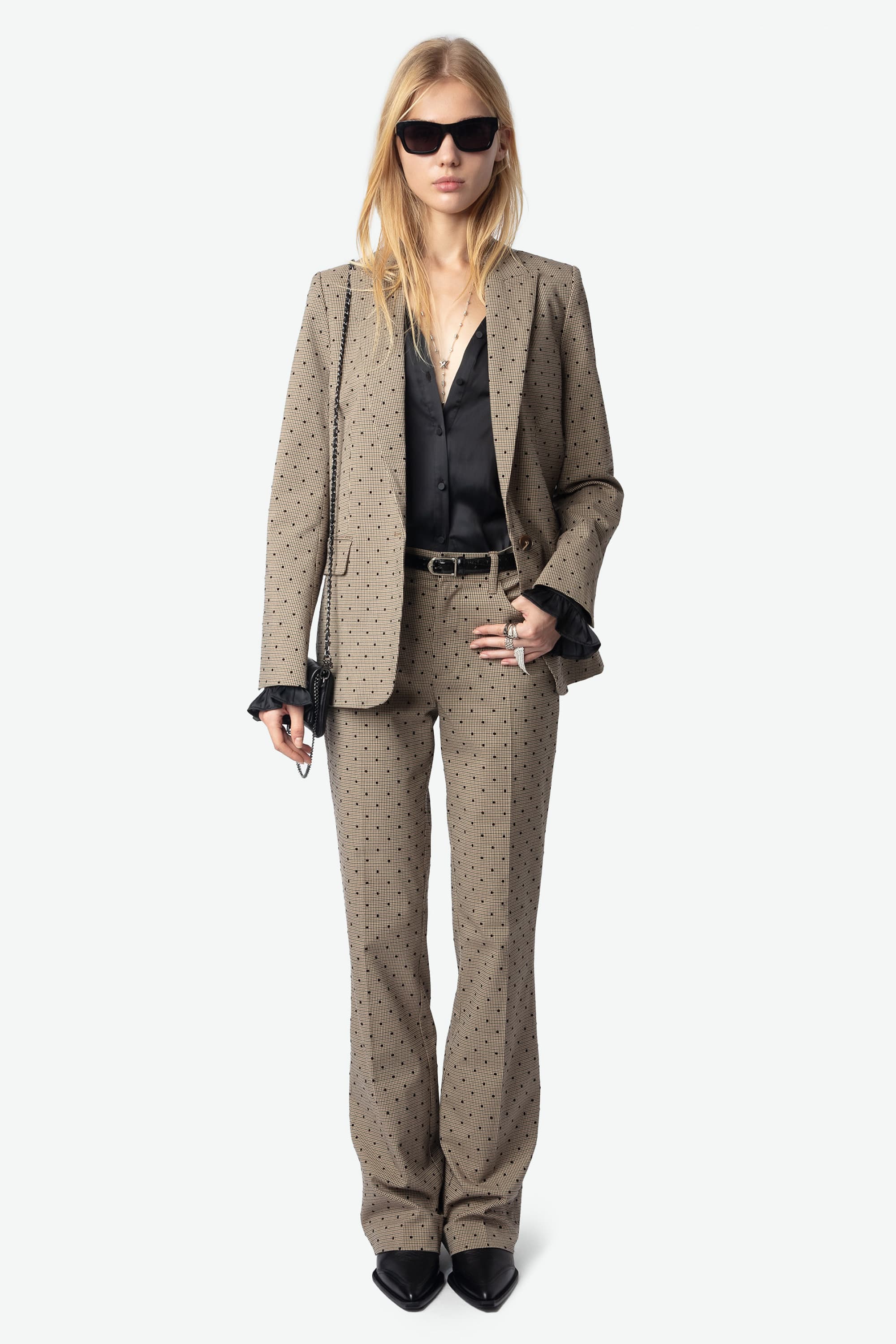 Pistol Check Dotted Pants