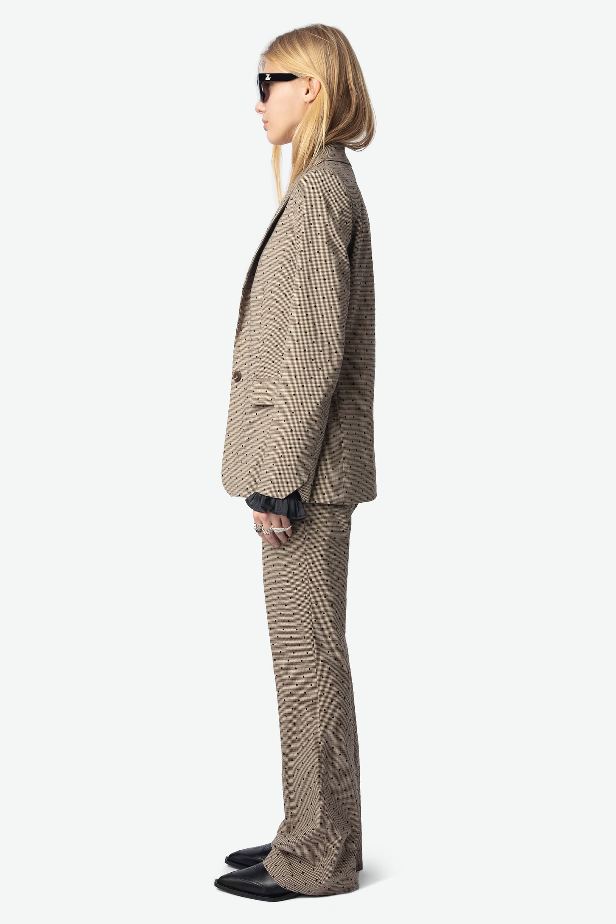 Pistol Check Dotted Pants