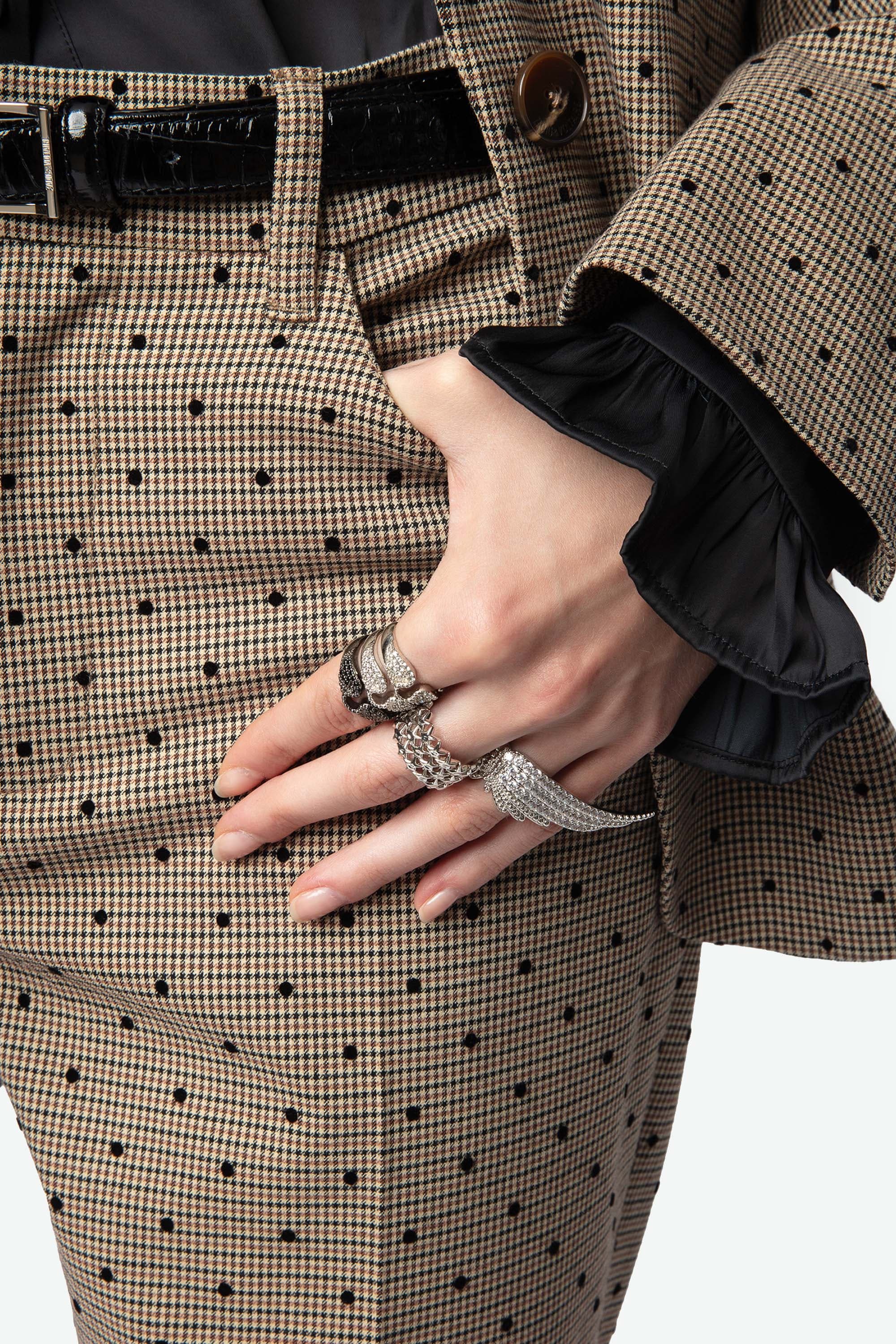 Pistol Check Dotted Pants