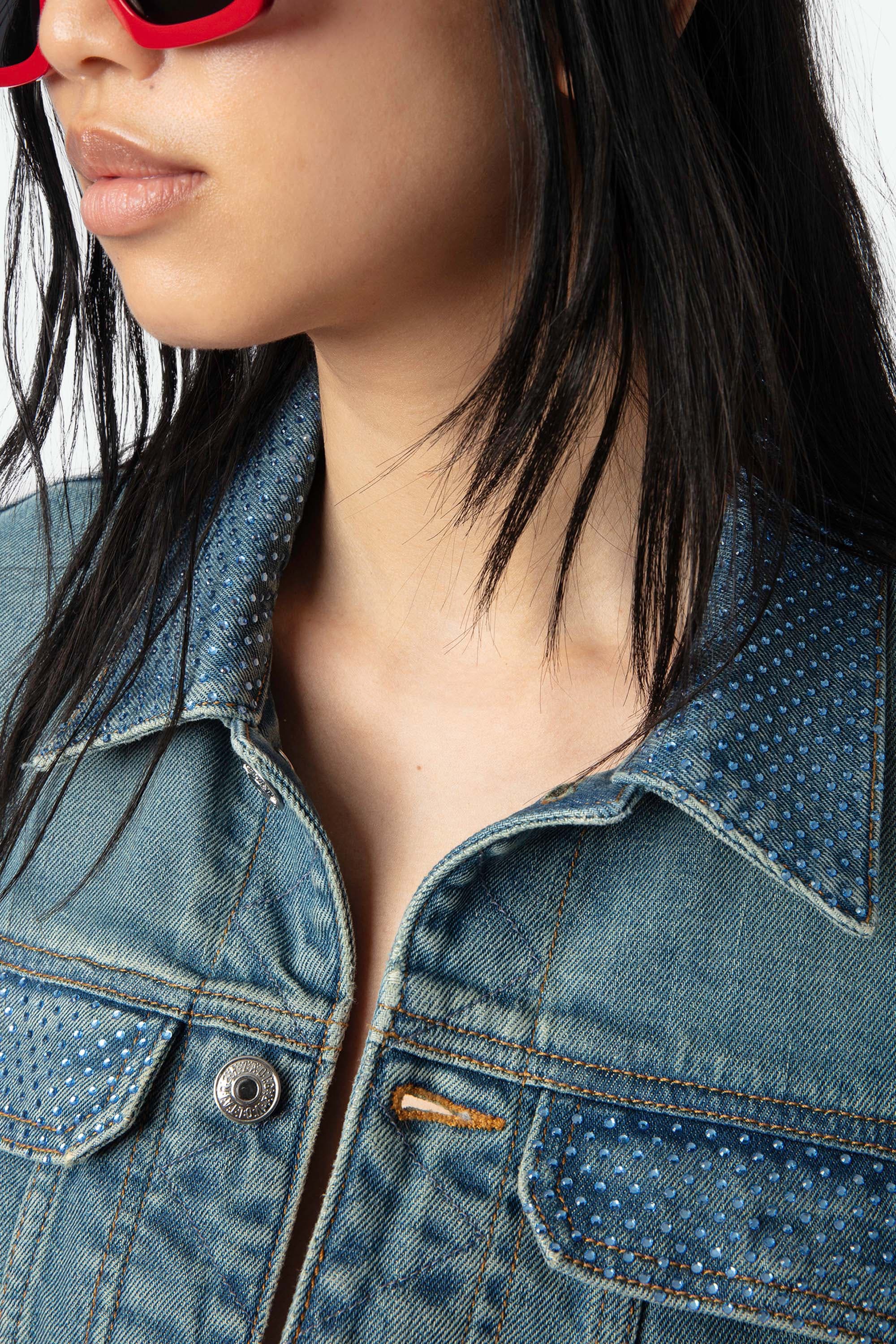 Kioky Strass Denim Jacket