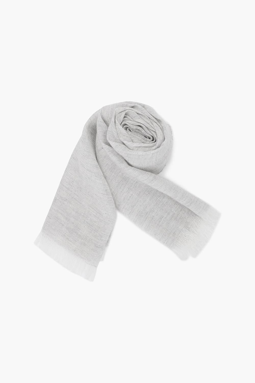 린넨 베이직 라이트그레이 스카프