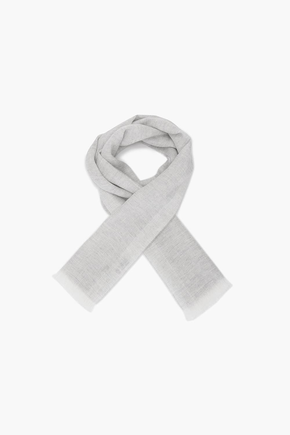 린넨 베이직 라이트그레이 스카프
