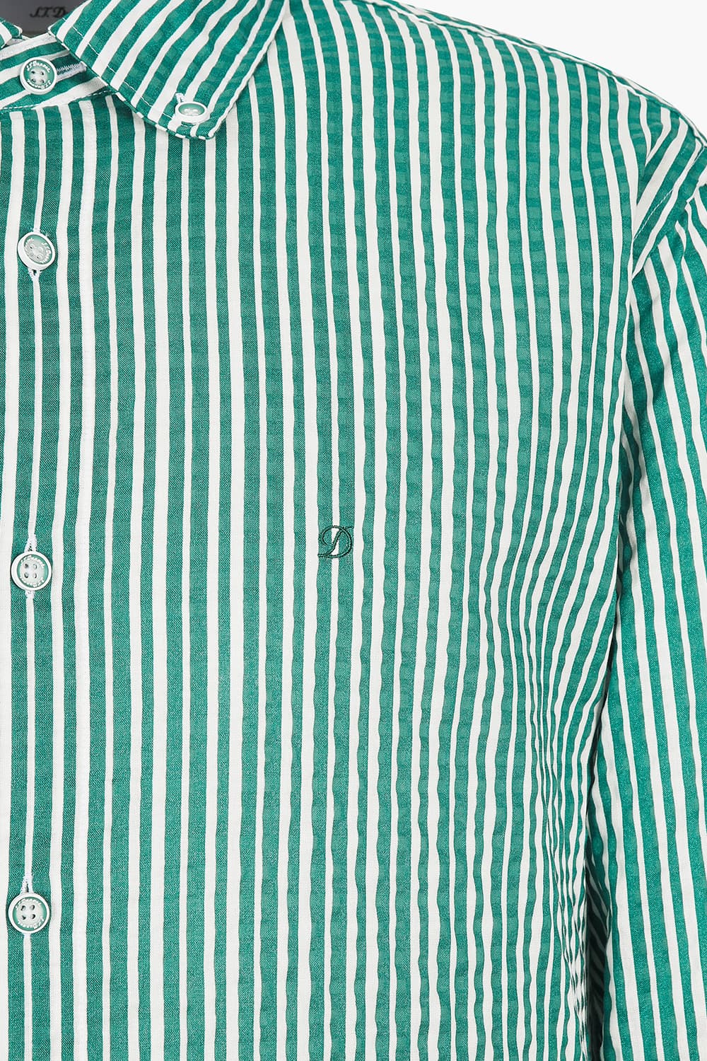 시어서커 스트라이프 324 컴포터블 셔츠 그린 SE5SM21LS324SGE