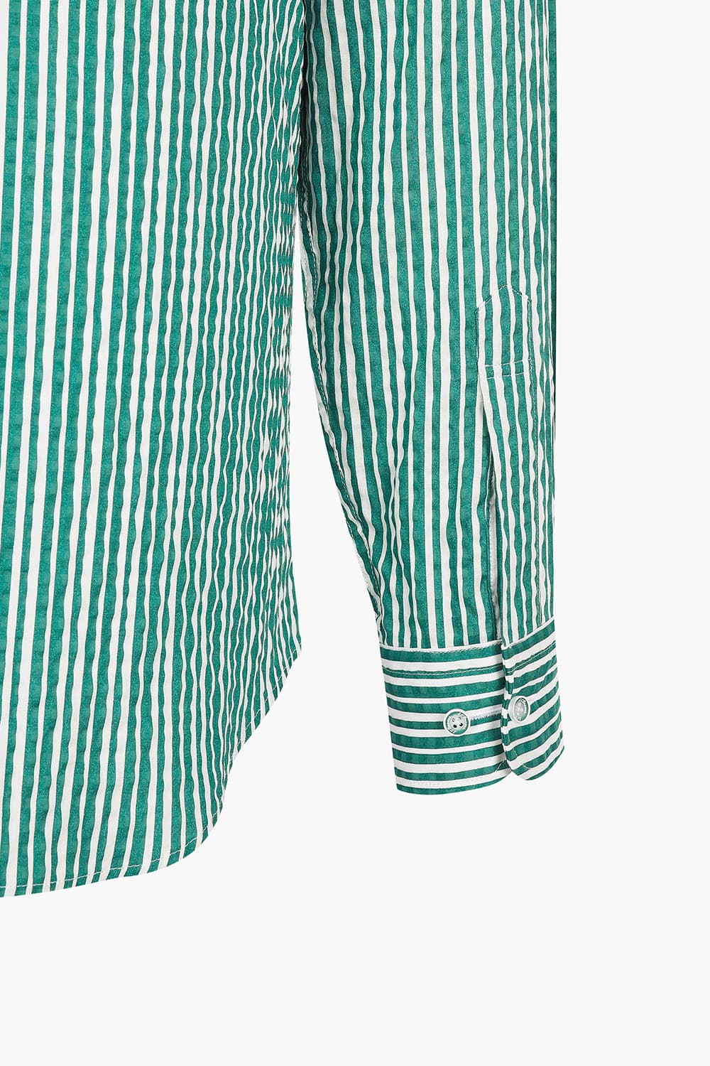 시어서커 스트라이프 324 컴포터블 셔츠 그린 SE5SM21LS324SGE