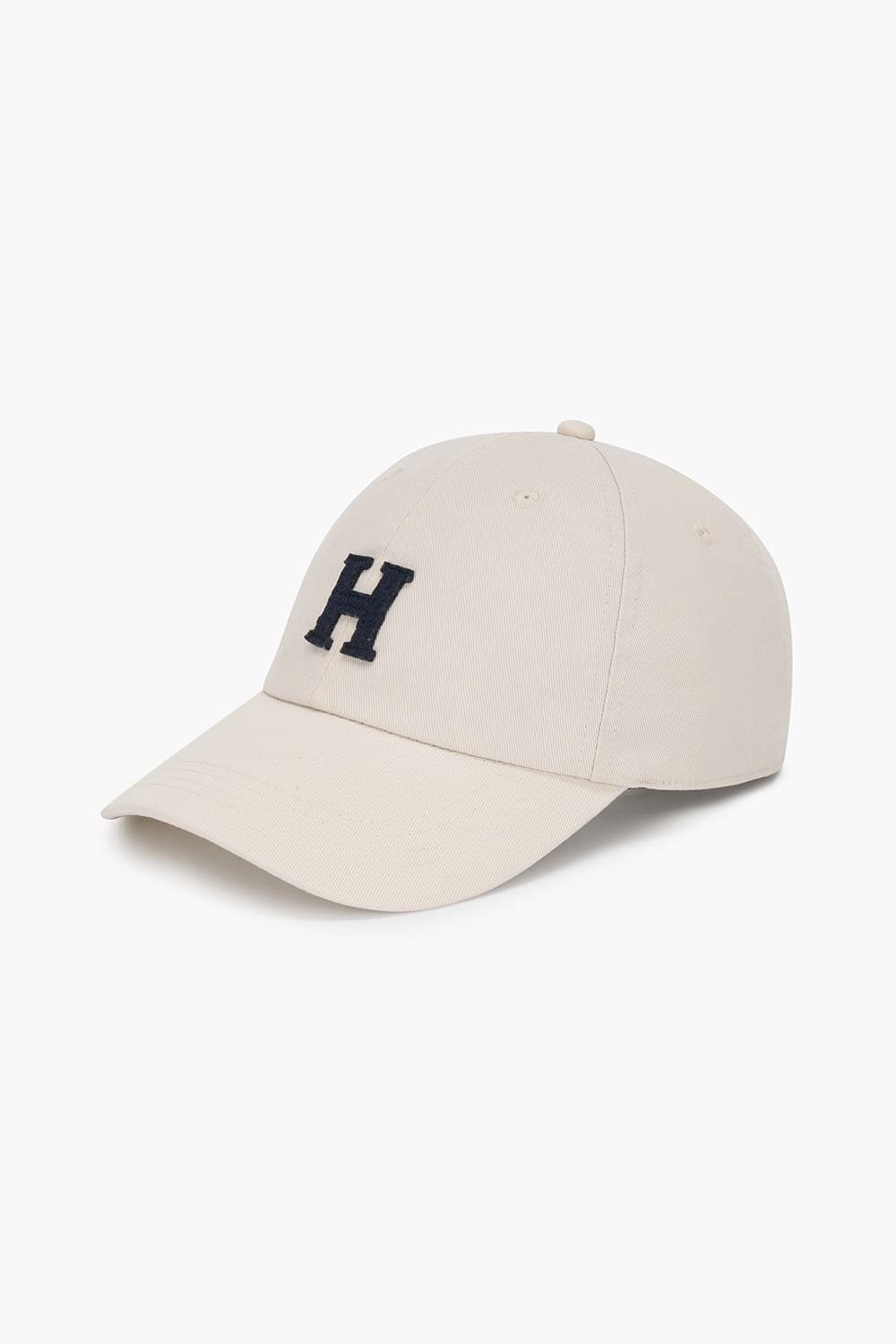 코튼 H 빅 로고 라이트베이지 볼캡