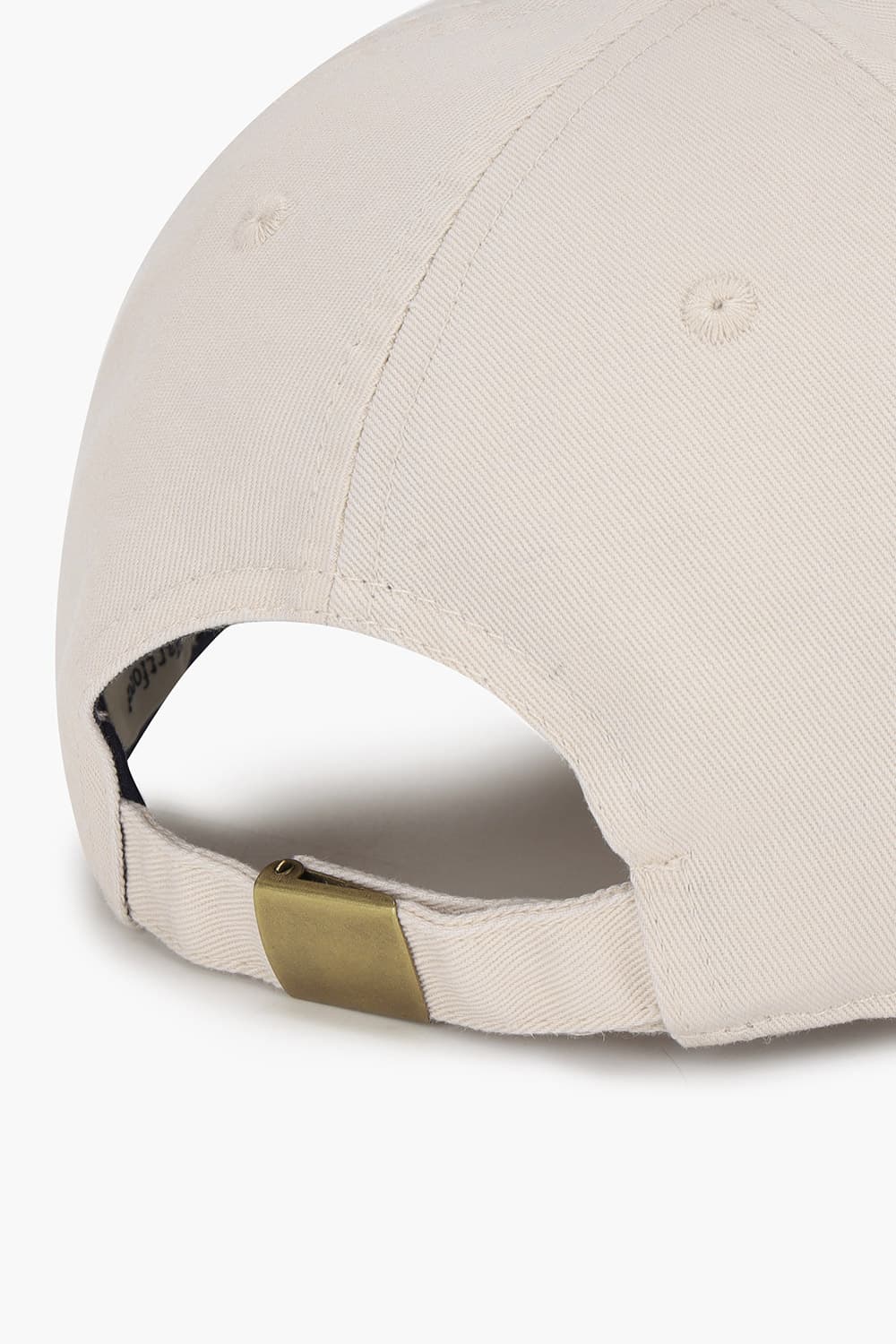 코튼 H 빅 로고 라이트베이지 볼캡