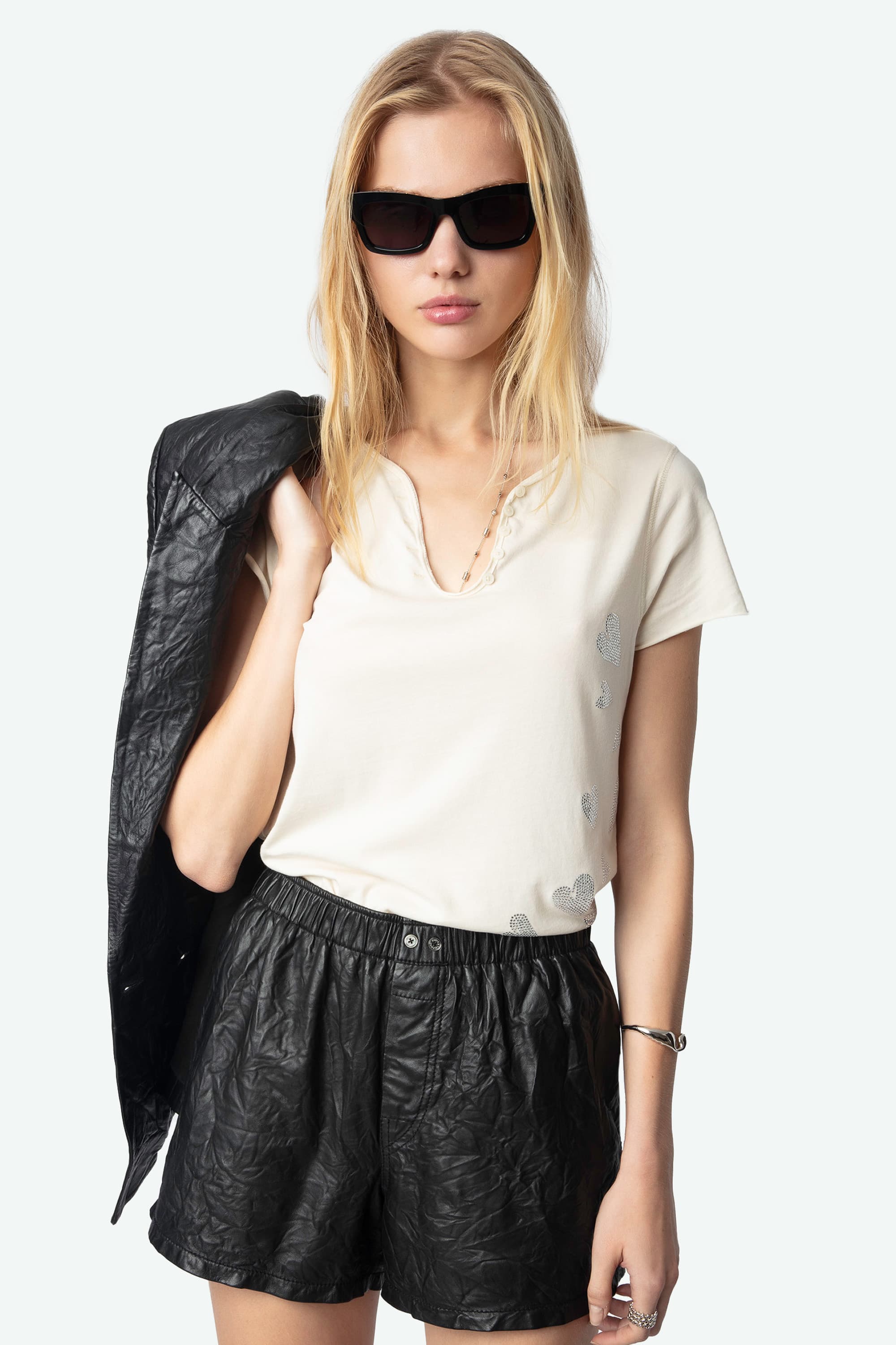 Tunisien Heart Strass T-shirt