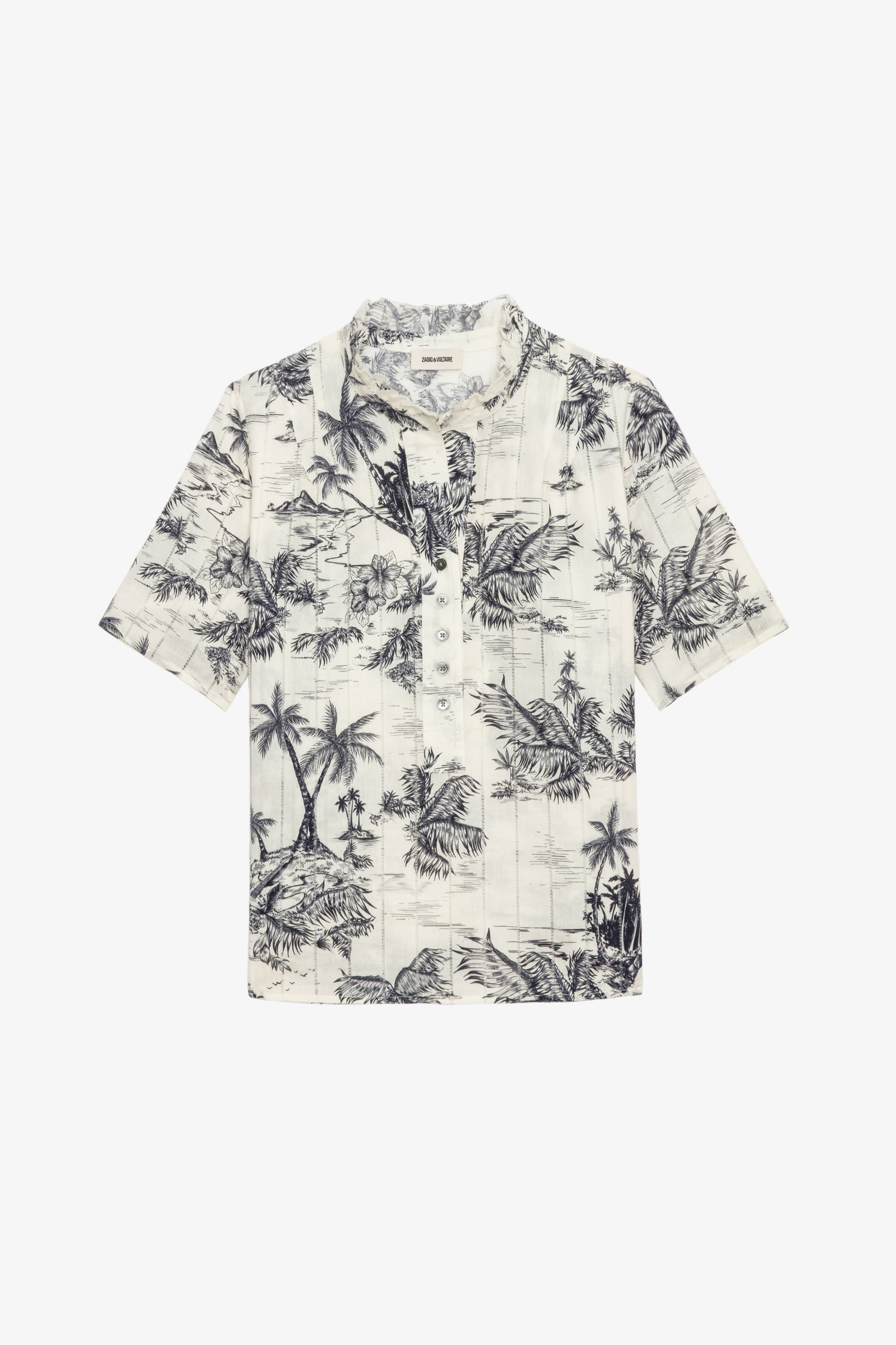 Topher Tropical Cotton Blouse