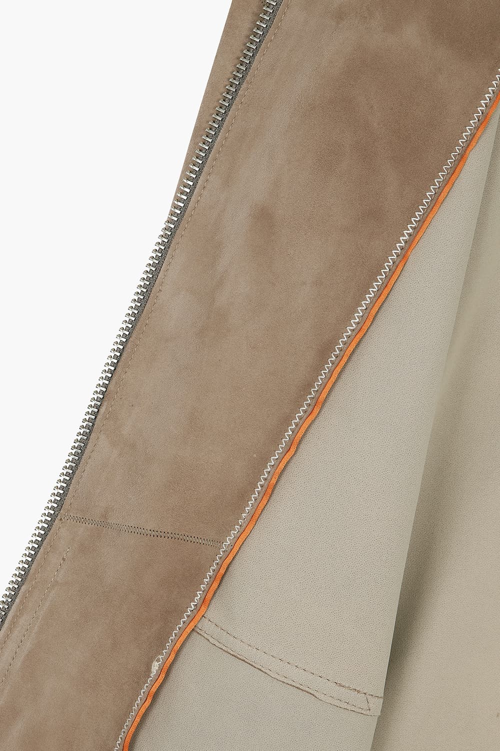 램스킨 블루종 가죽 브라운 점퍼