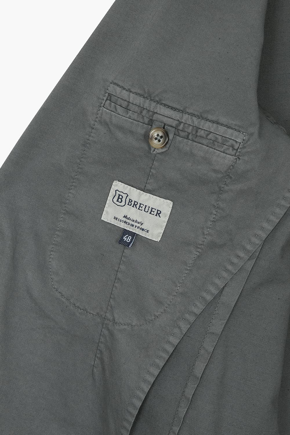 린넨 혼방 다크그레이 테일러드 자켓