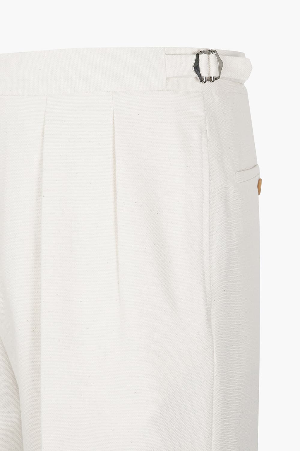 코튼 스판 아이보리 팬츠