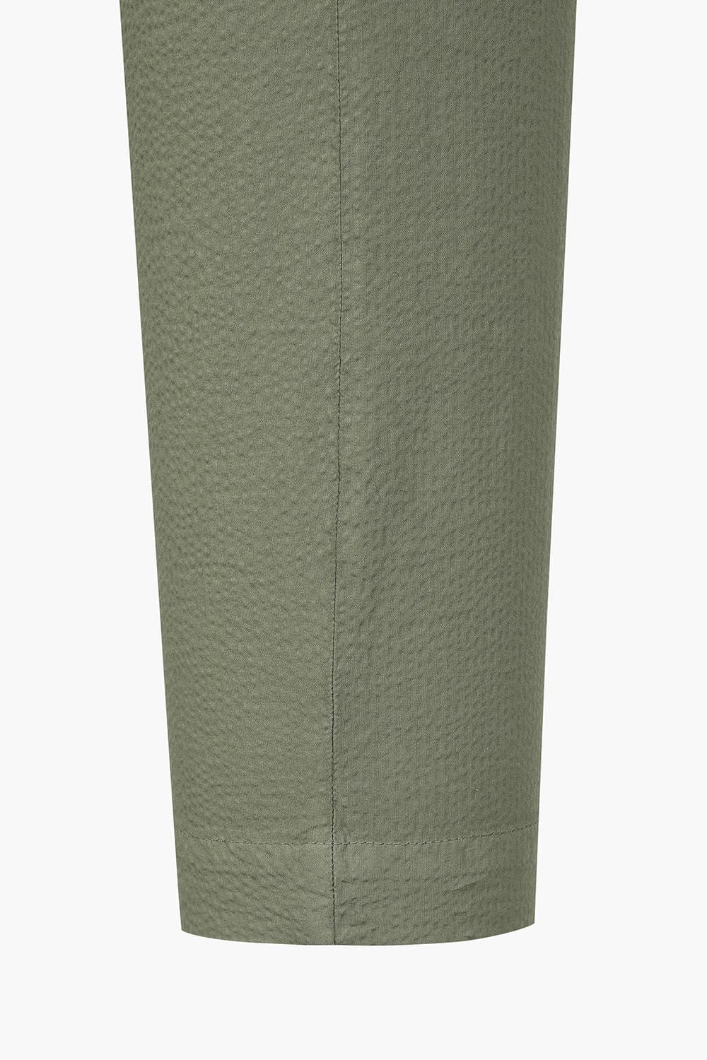 코튼 핀턱 스트레이트 카키 팬츠