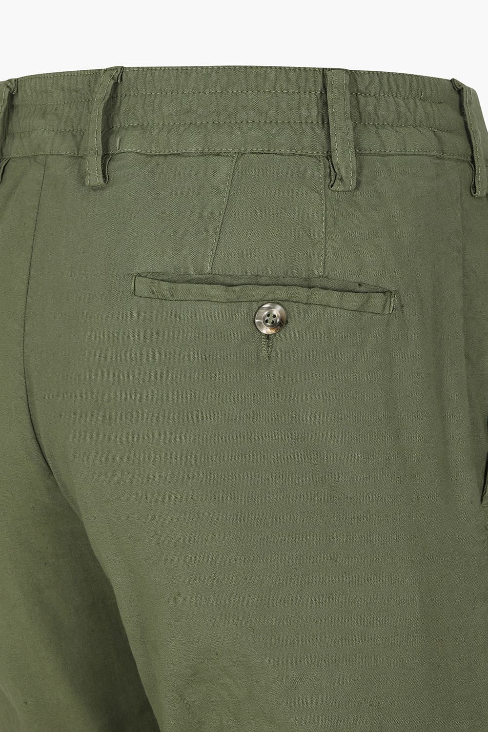 코튼 스트레이트 카키 팬츠