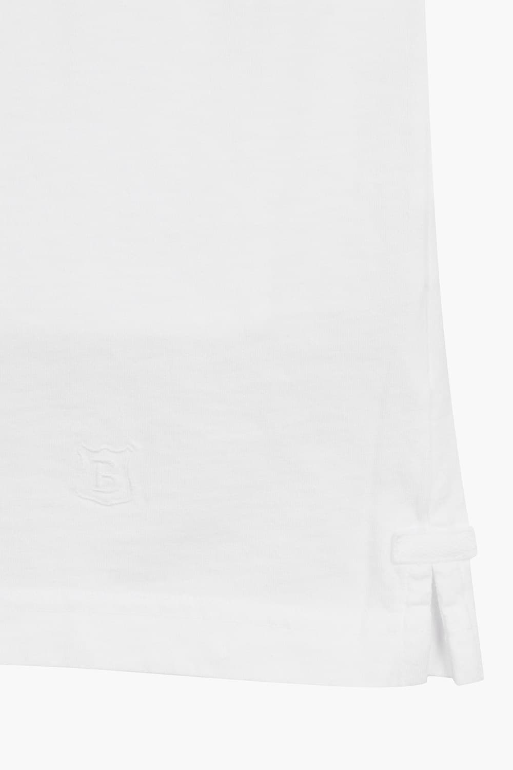 코튼 포켓 화이트 반소매 티셔츠