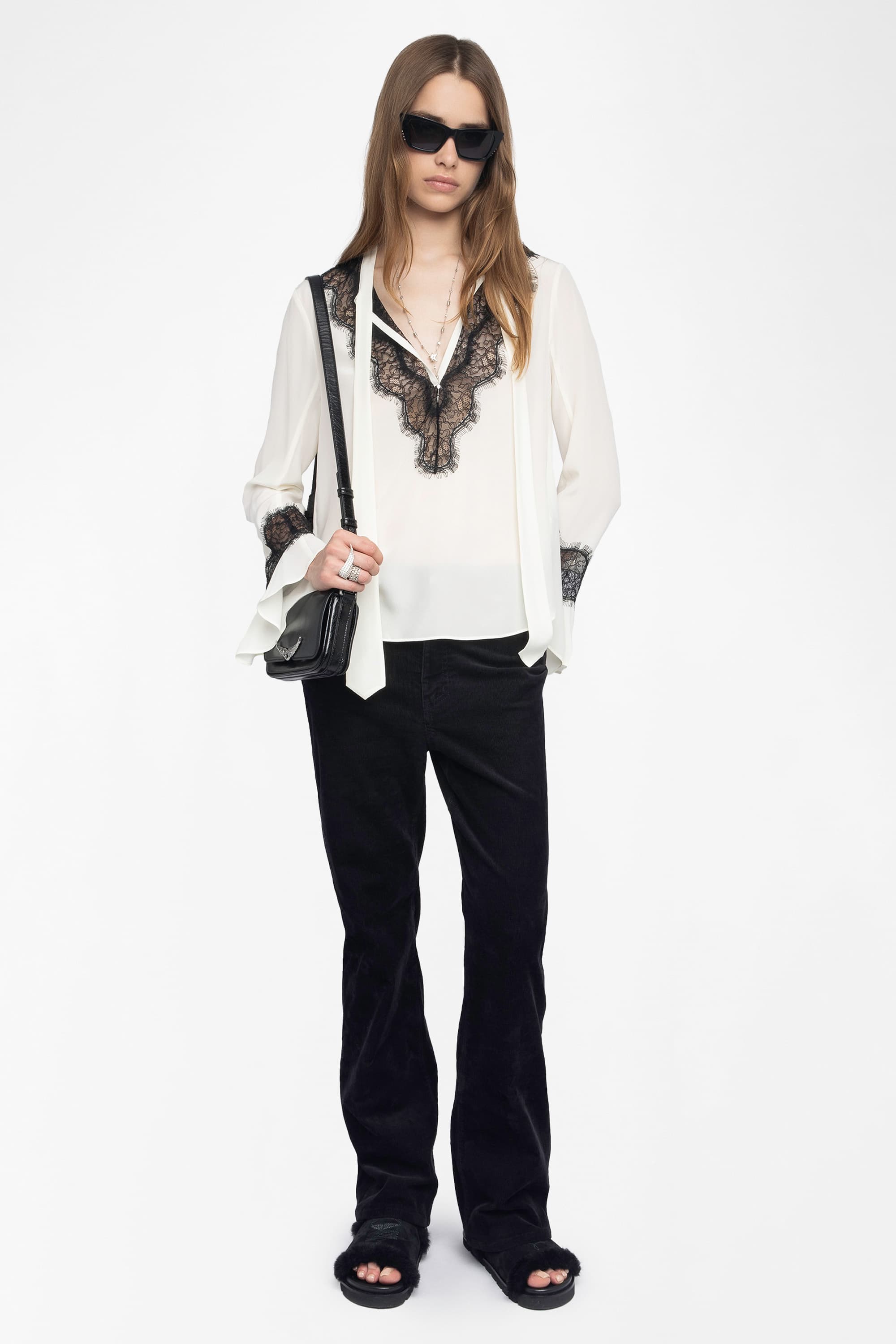 Tuan Lace Silk Blouse