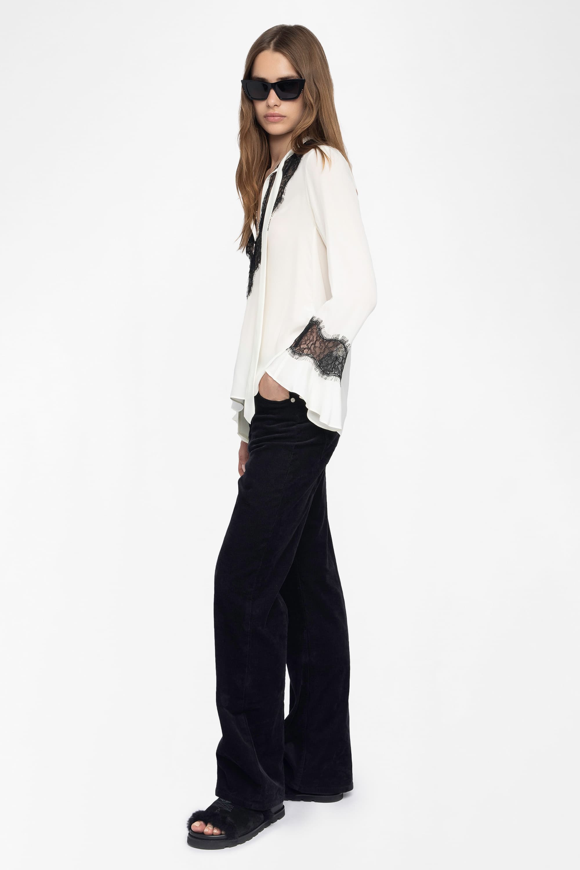 Tuan Lace Silk Blouse