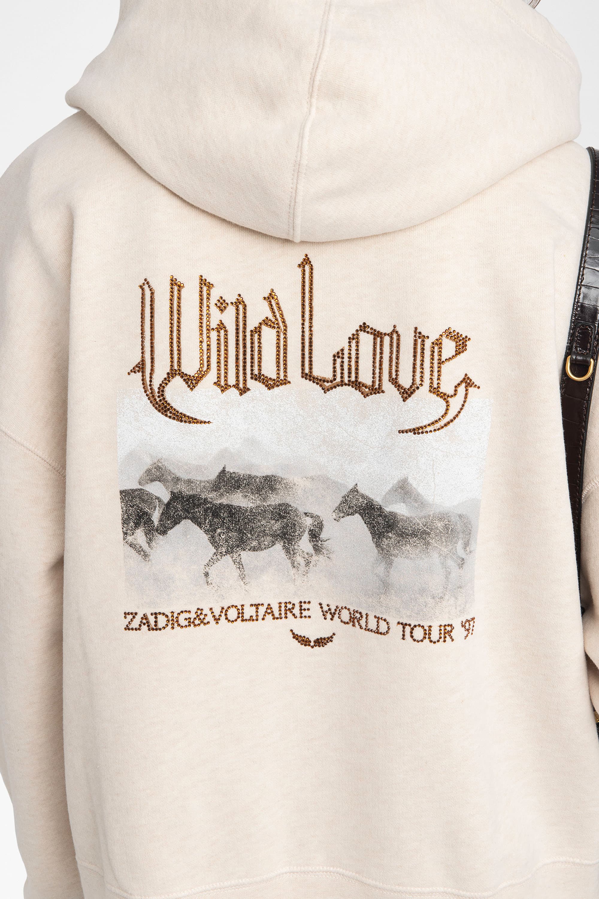 Mia Strass Zip-Up Cardigan