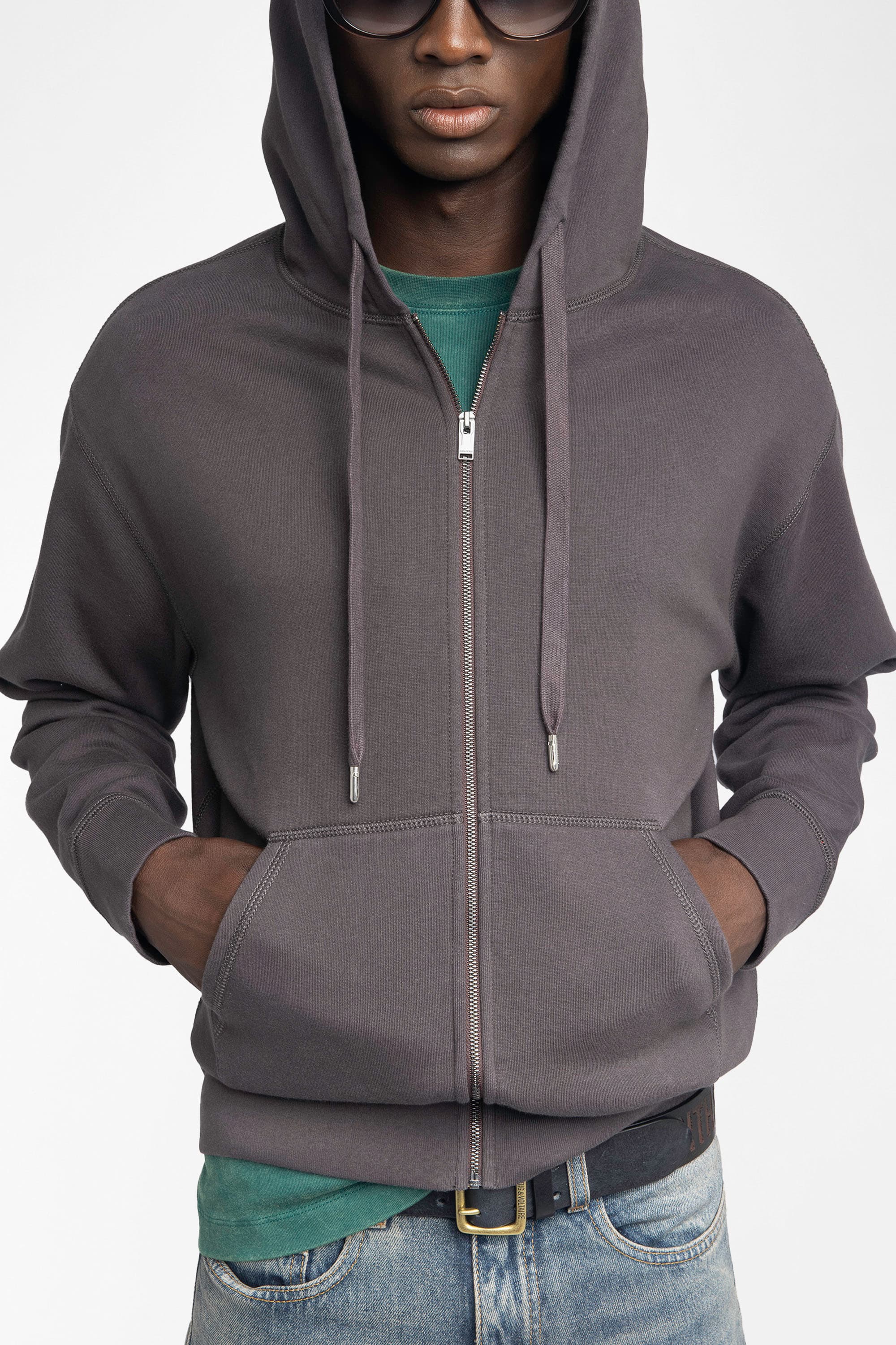 Sacha Skull Zip-Up Cardigan