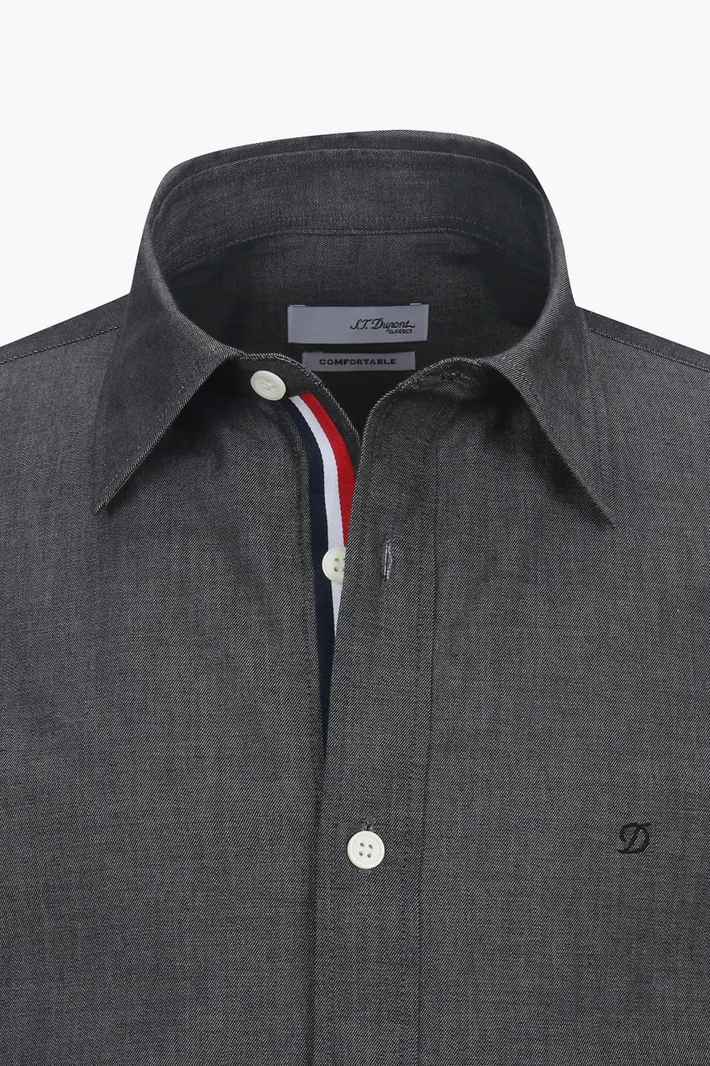 데님 라이크 트리콜로르 955 컴포터블(뉴 캐주얼 핏) 셔츠 그레이 SE4FM22LS955SGY