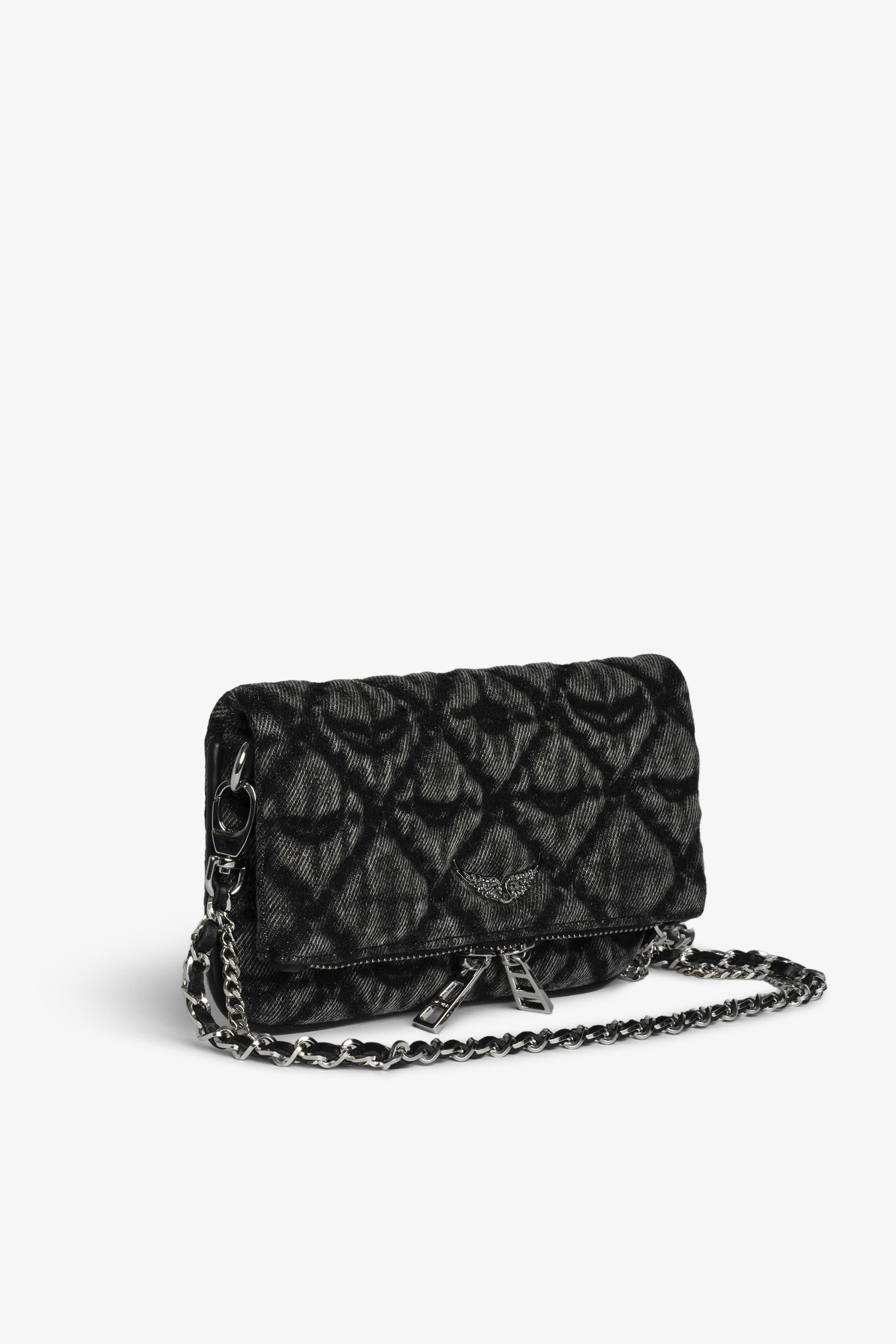 Rock Monogram Denim Nano Bag