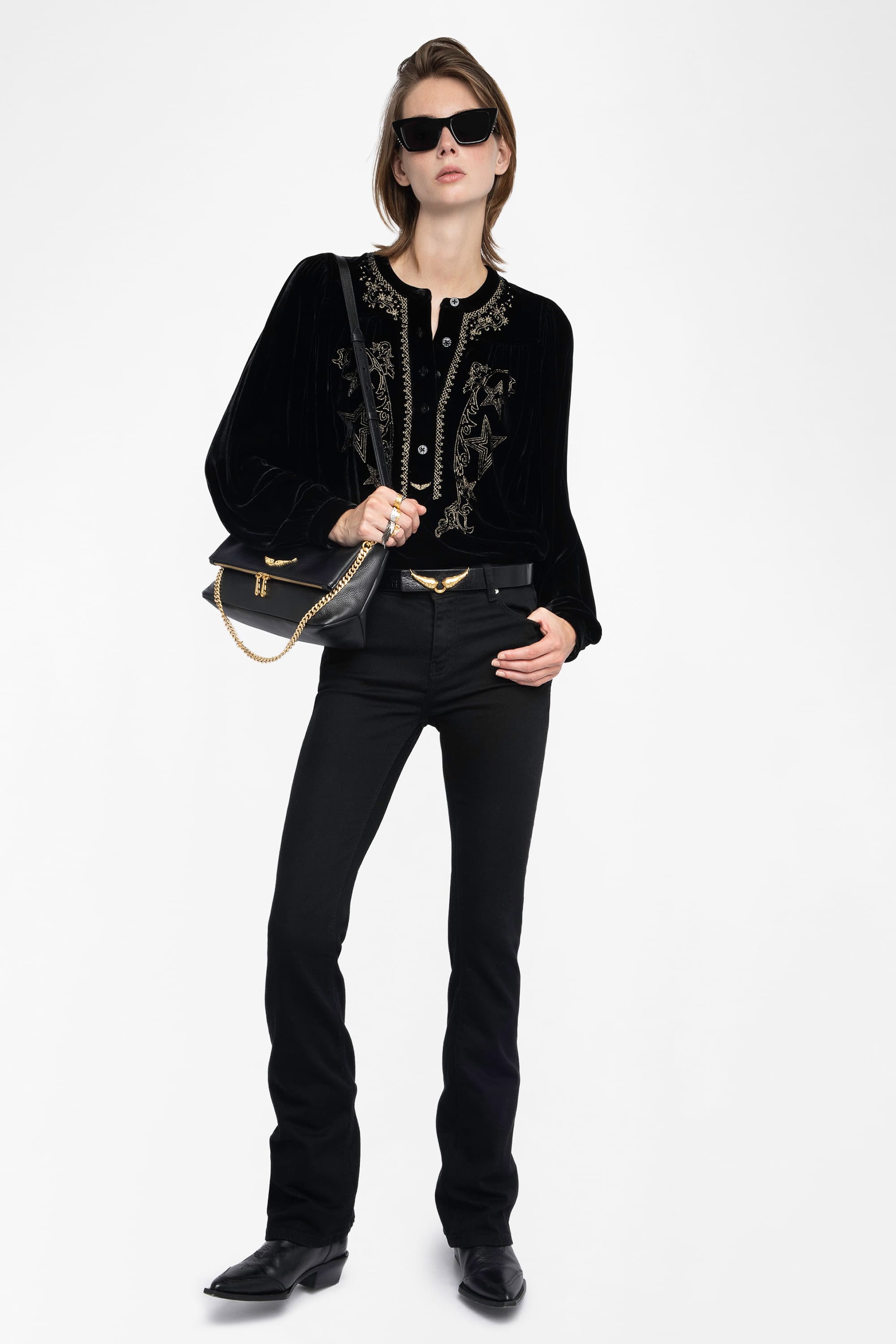 Tigy Velvet Blouse