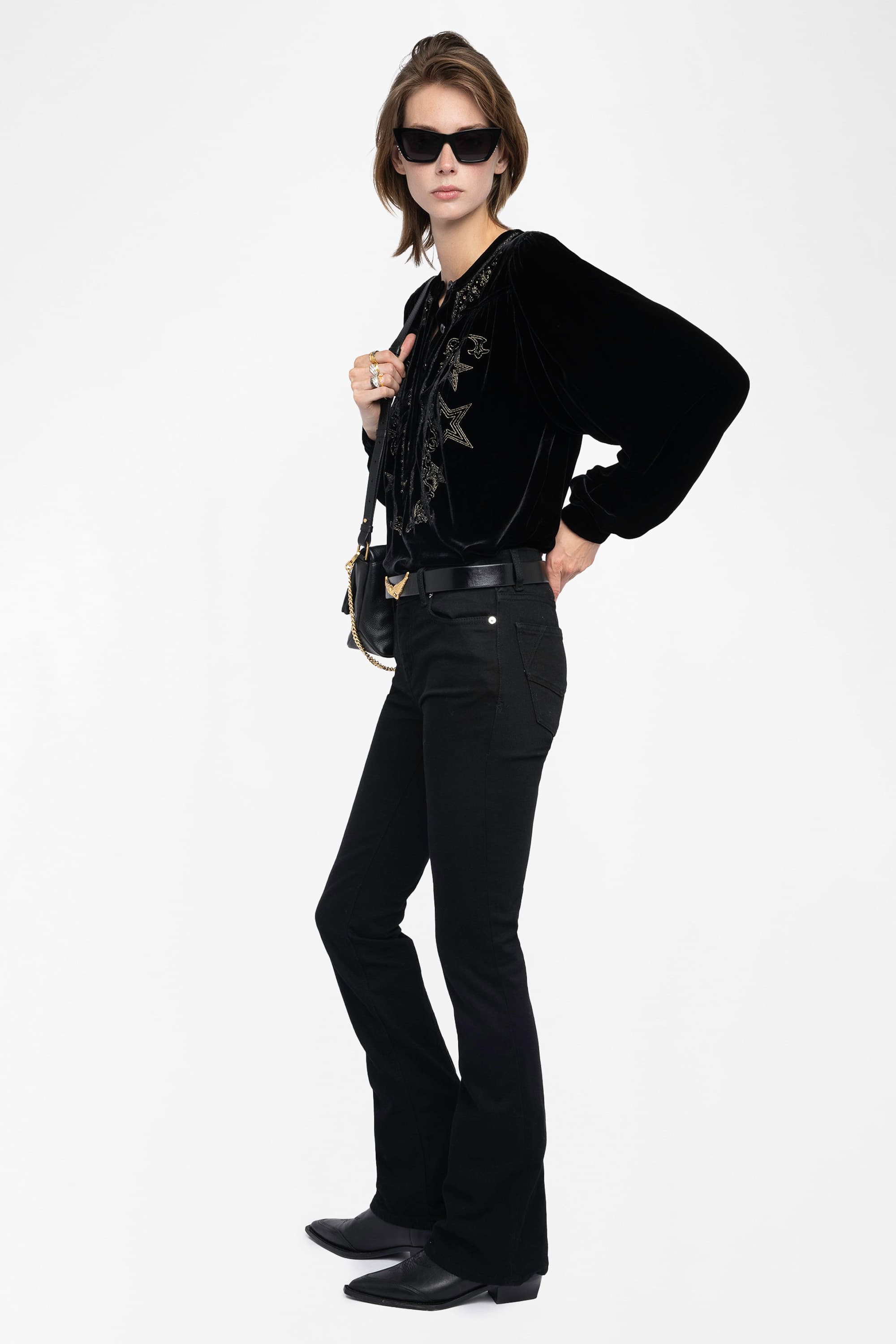 Tigy Velvet Blouse