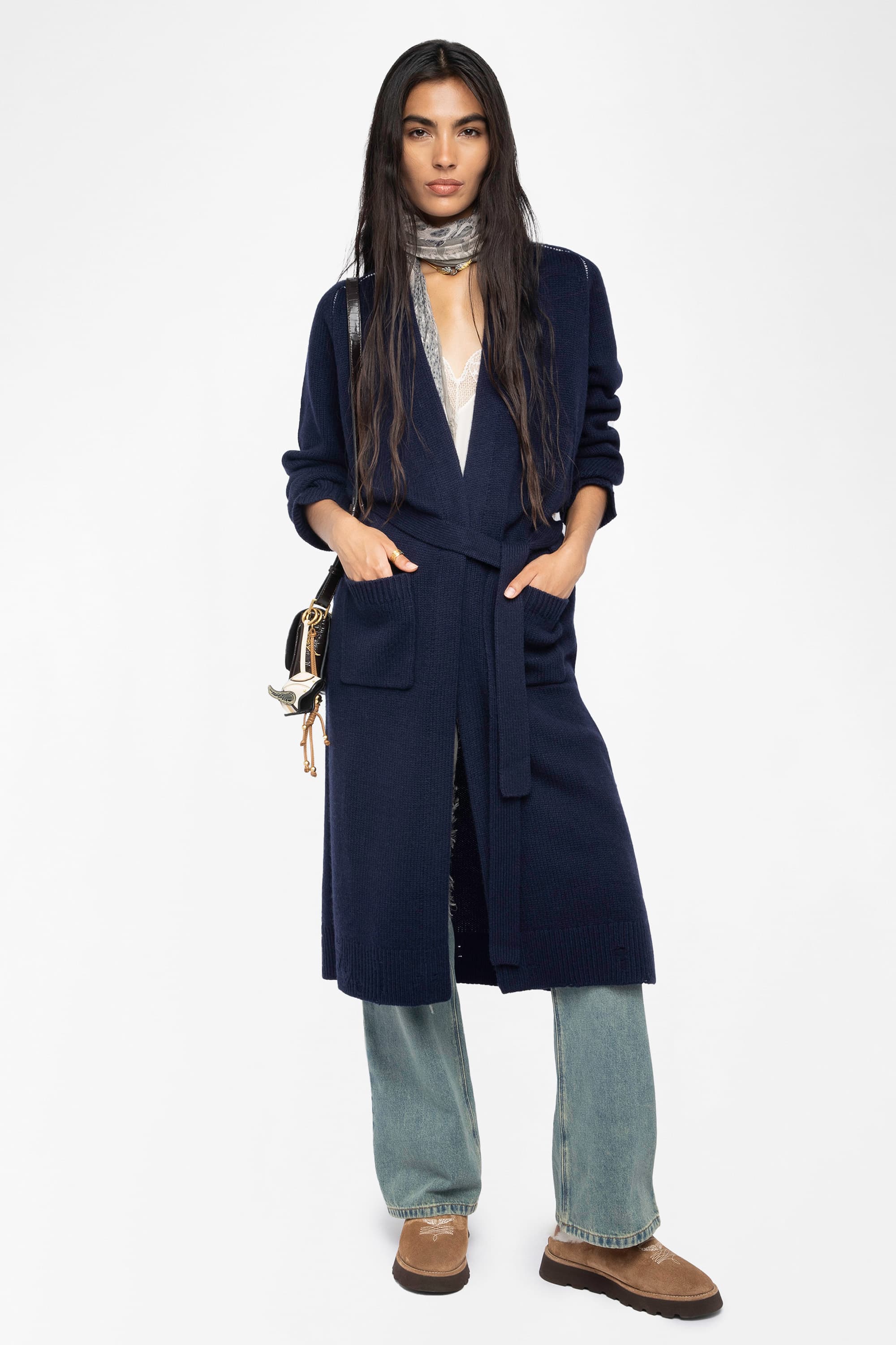 Salonny Skull Long Cardigan