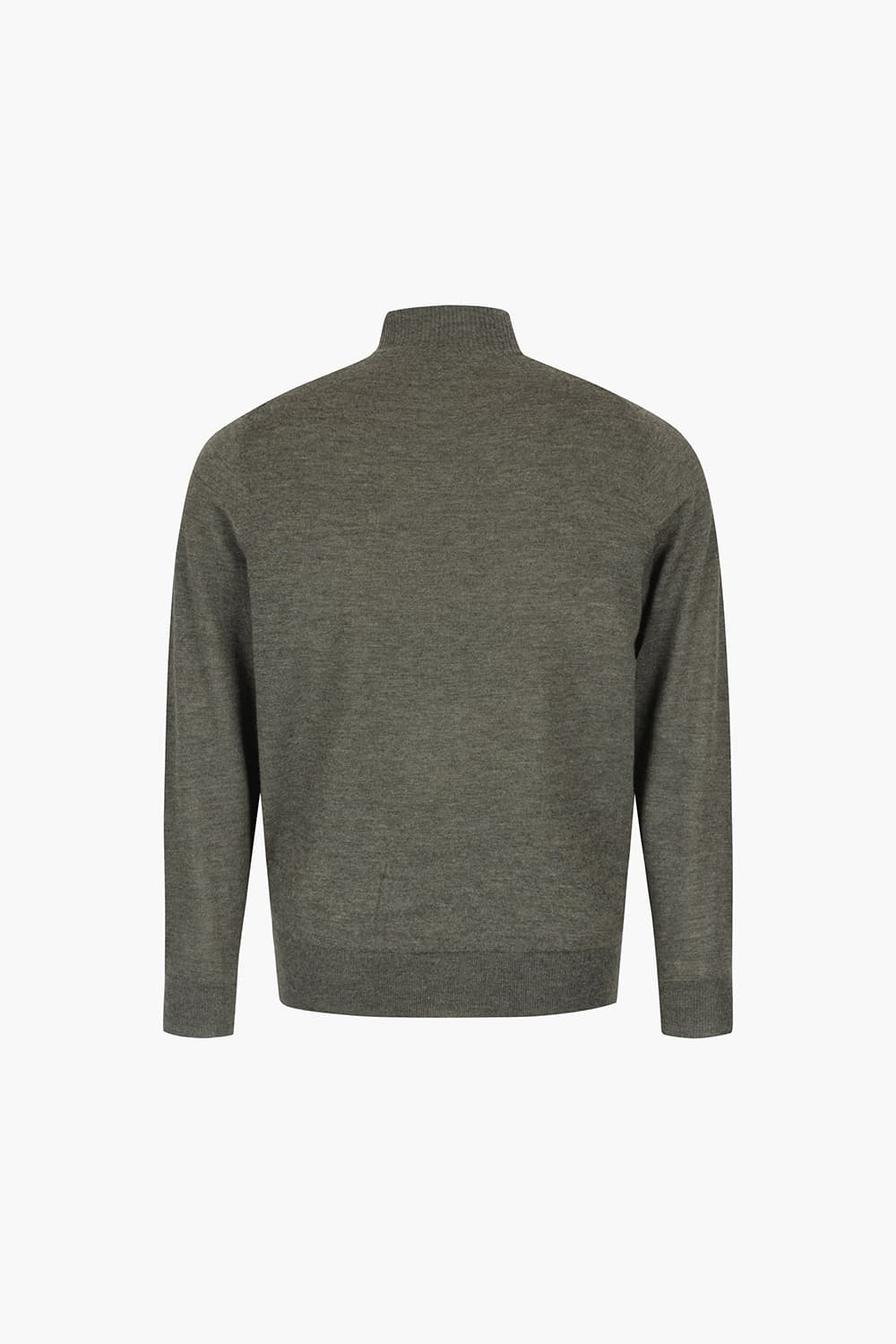 캐시미어 터틀넥 카키 긴소매 니트