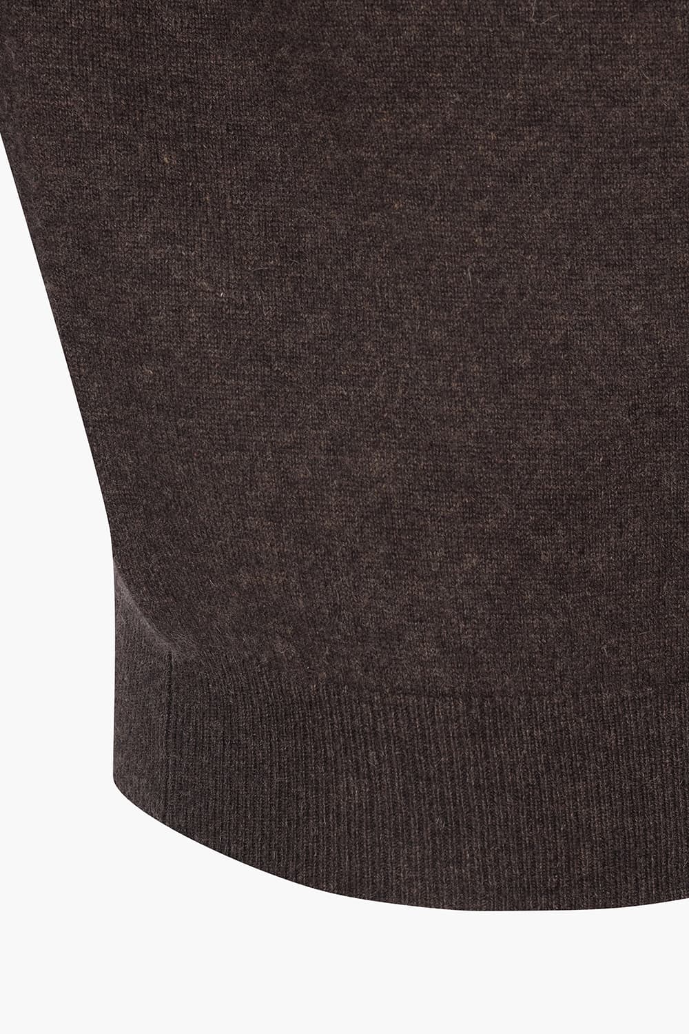 캐시미어 터틀넥 다크브라운 긴소매 니트