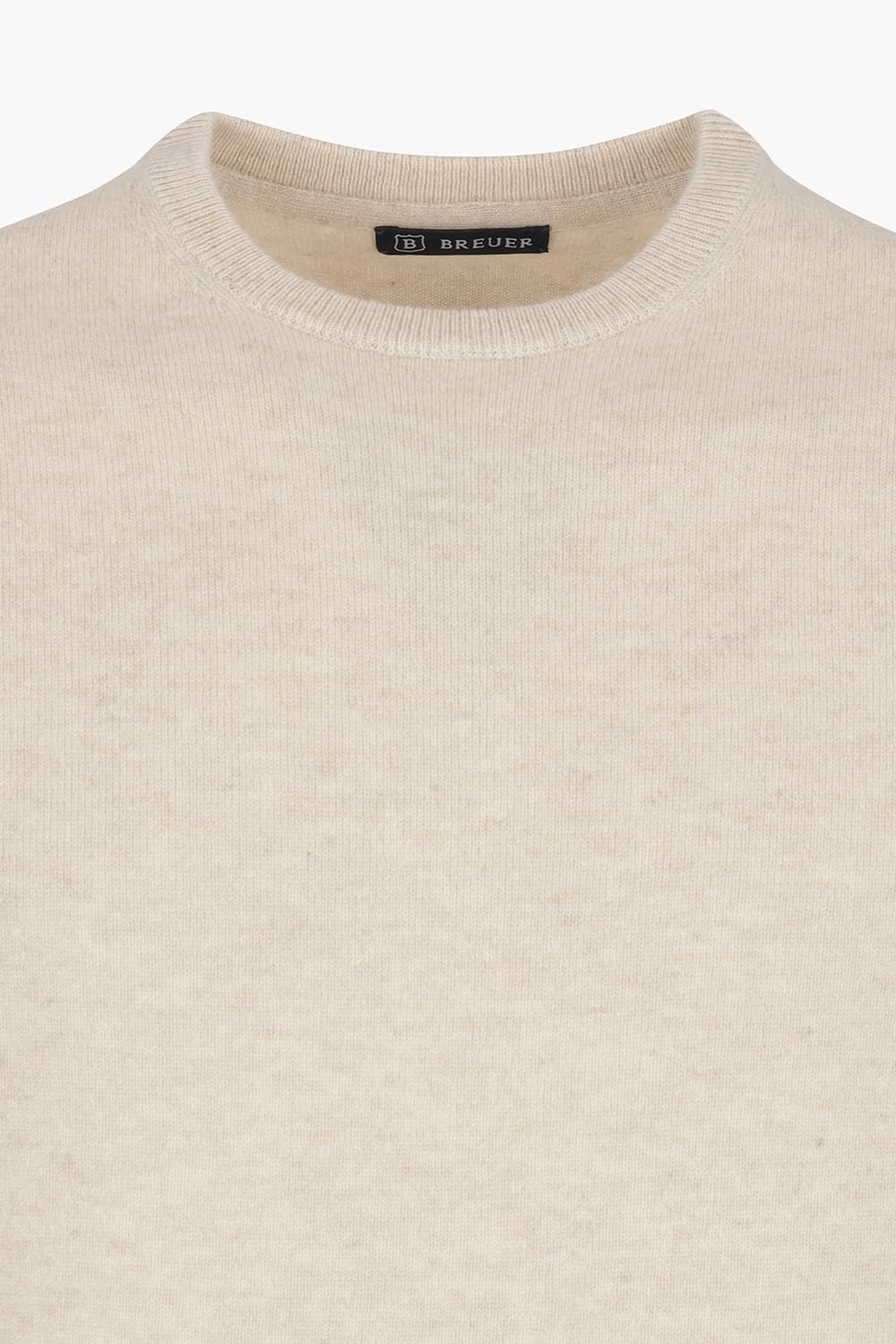 캐시미어 크루넥 라이트베이지 긴소매 니트