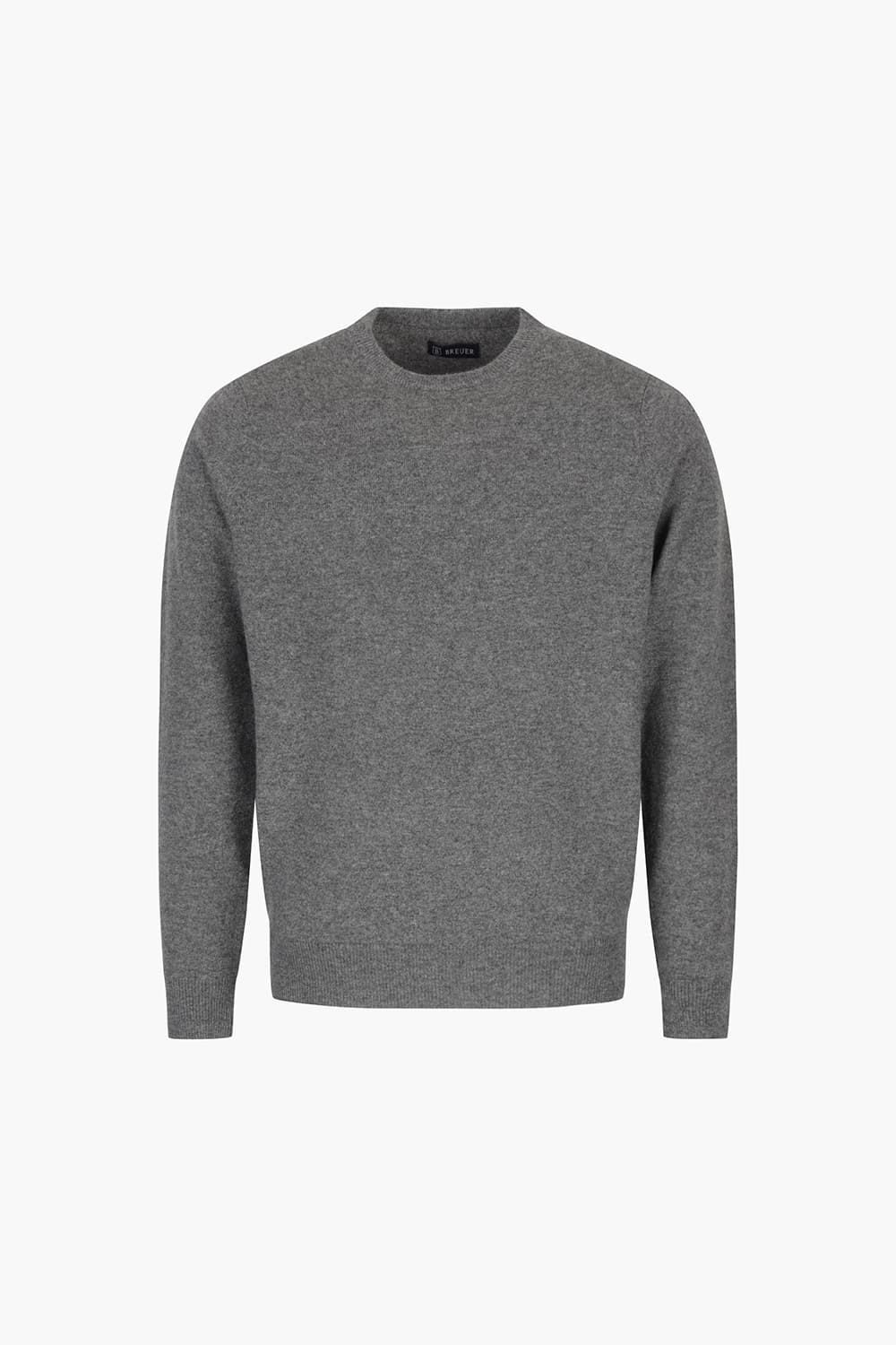 캐시미어 크루넥 다크그레이 긴소매 니트