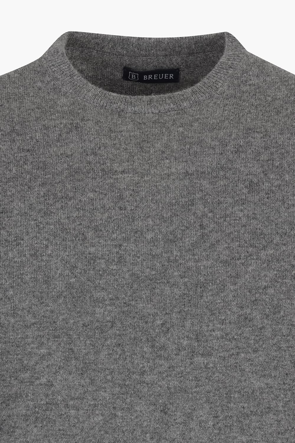 캐시미어 크루넥 다크그레이 긴소매 니트