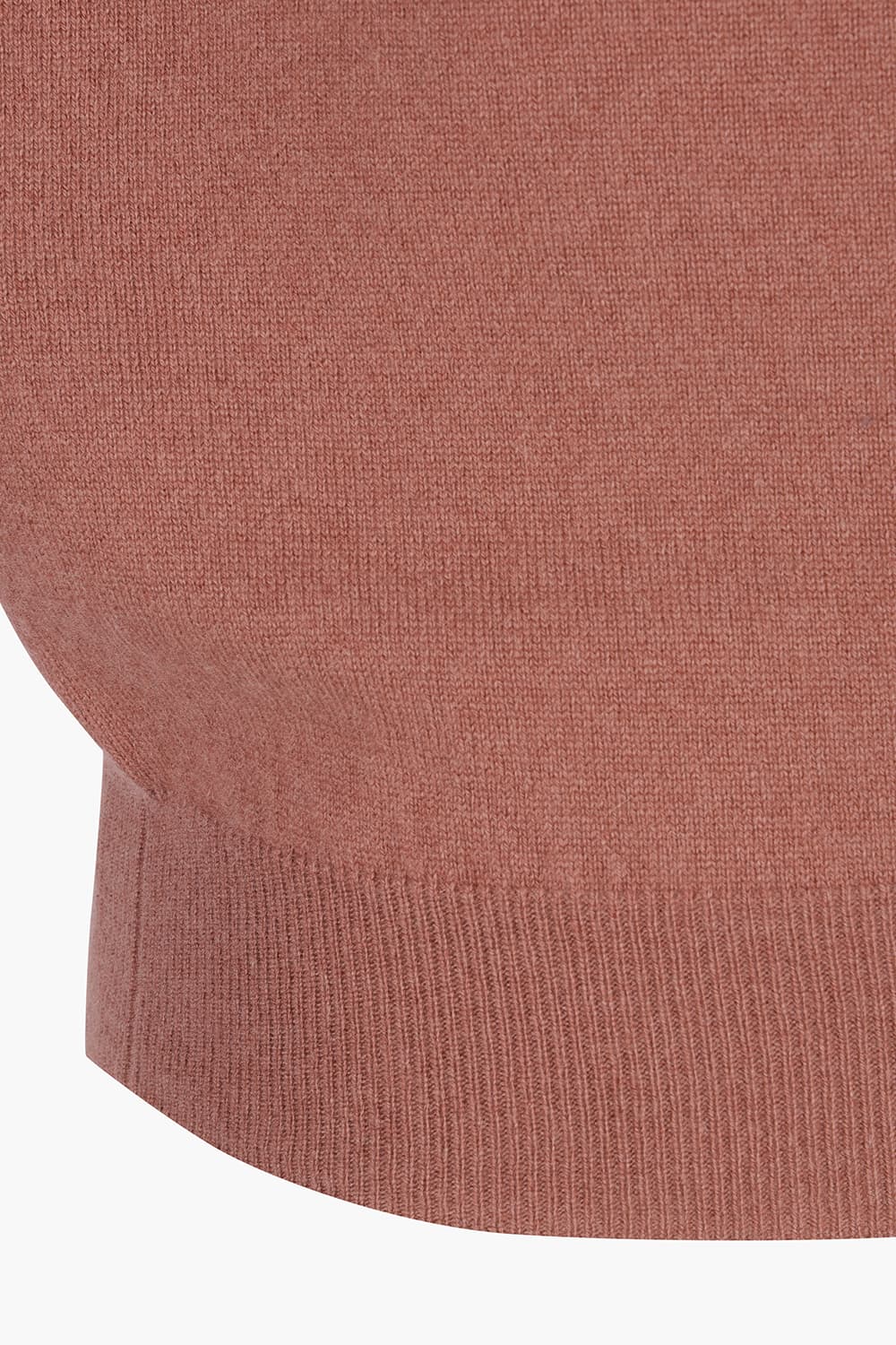 캐시미어 크루넥 다크핑크 긴소매 니트
