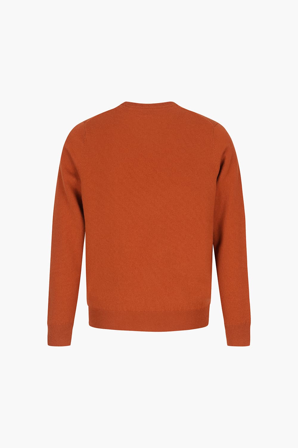 캐시미어 크루넥 레드 긴소매 니트