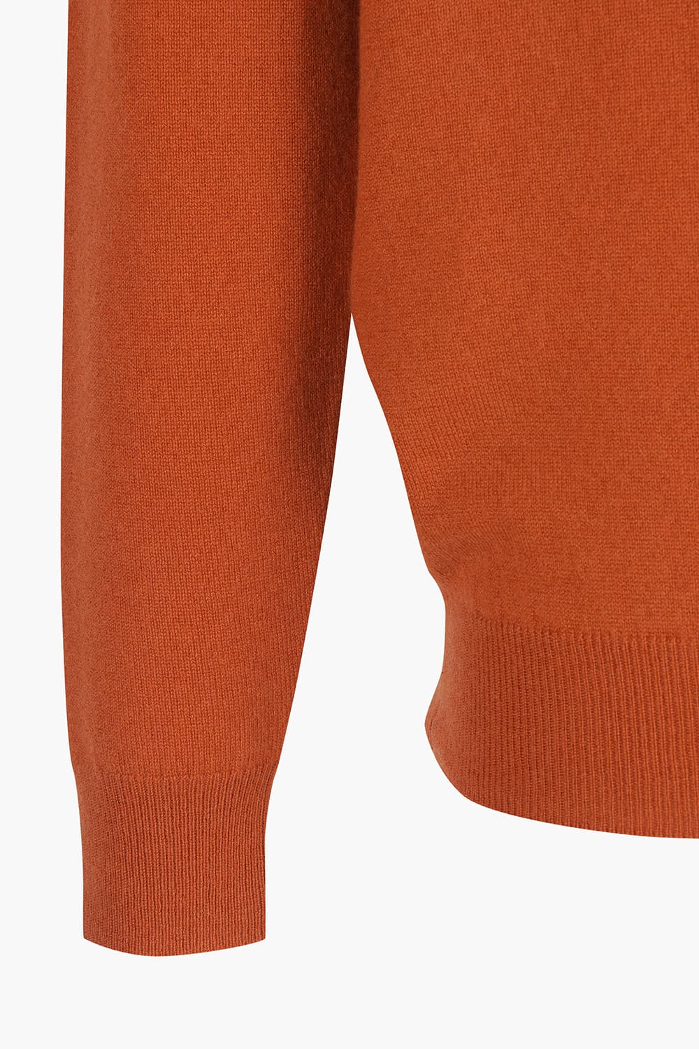 캐시미어 크루넥 레드 긴소매 니트