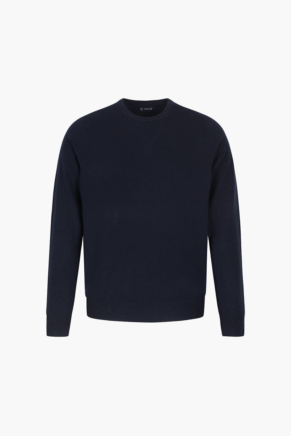 캐시미어 크루넥 다크네이비 긴소매 니트