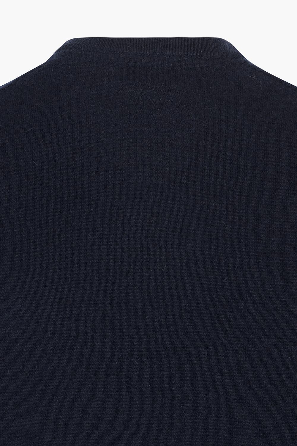 캐시미어 크루넥 다크네이비 긴소매 니트