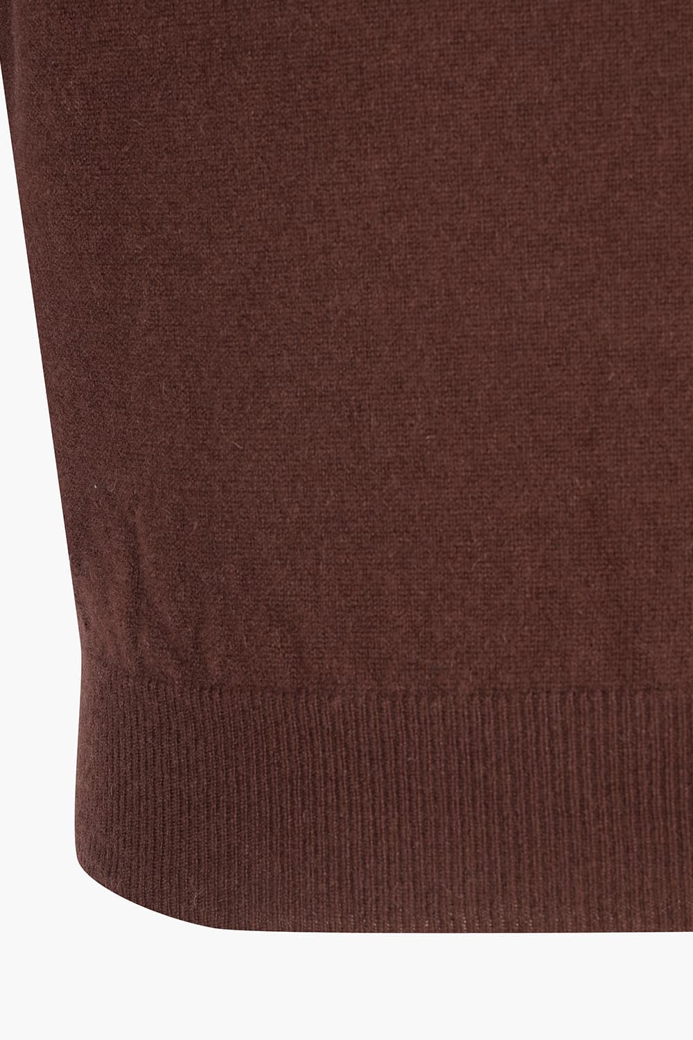 캐시미어 폴로 버건디 긴소매 니트