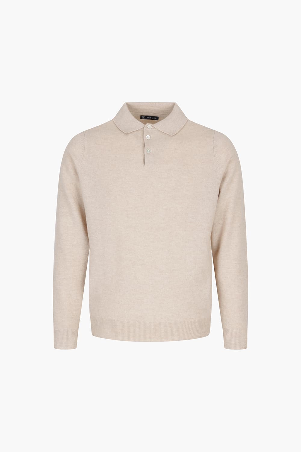 캐시미어 폴로 라이트베이지 긴소매 니트